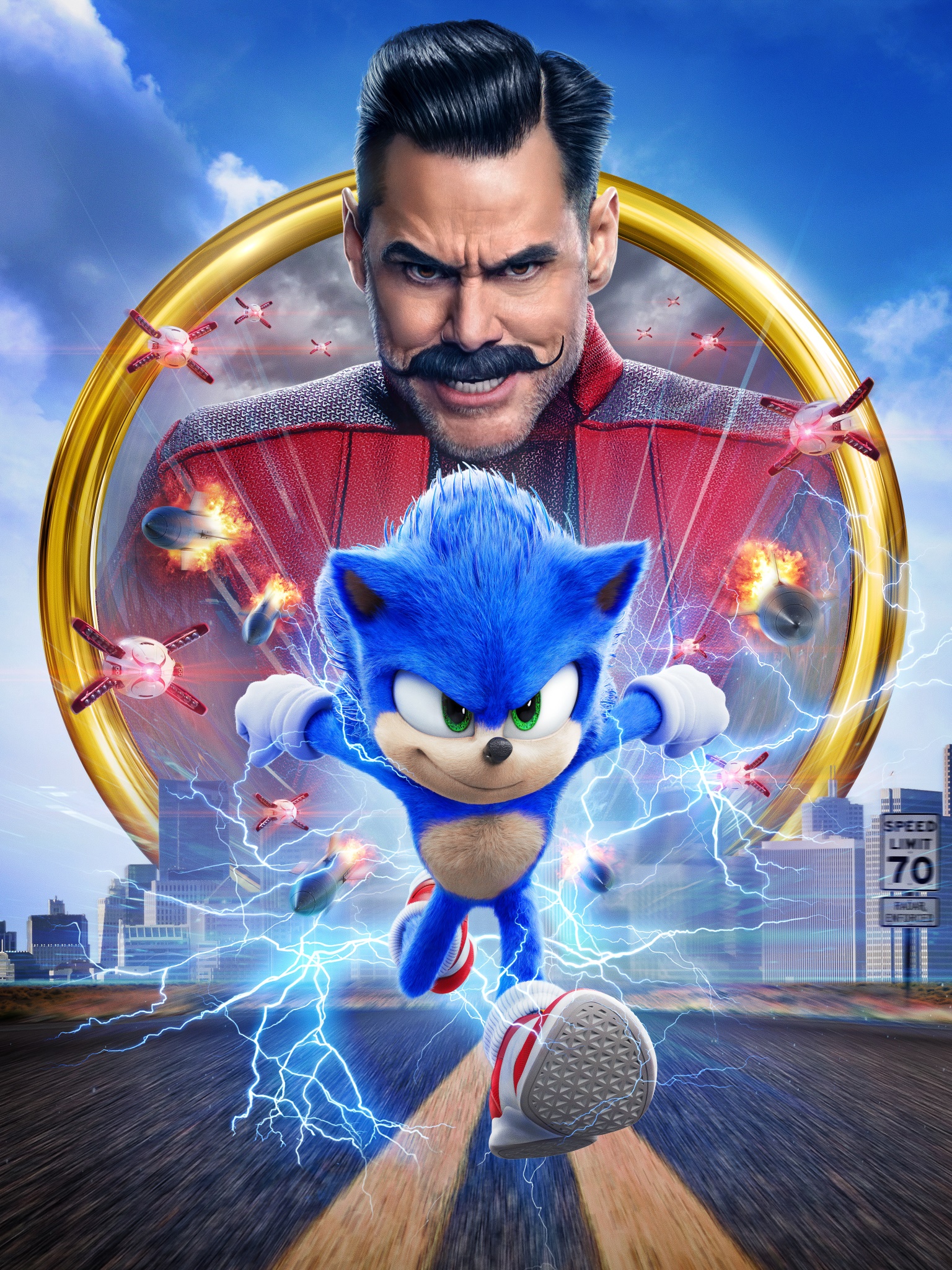 Movie Sonic the Hedgehog, Doctor Robotnik, Jim Carrey, 1536x2048, Phone HD Wallpaper