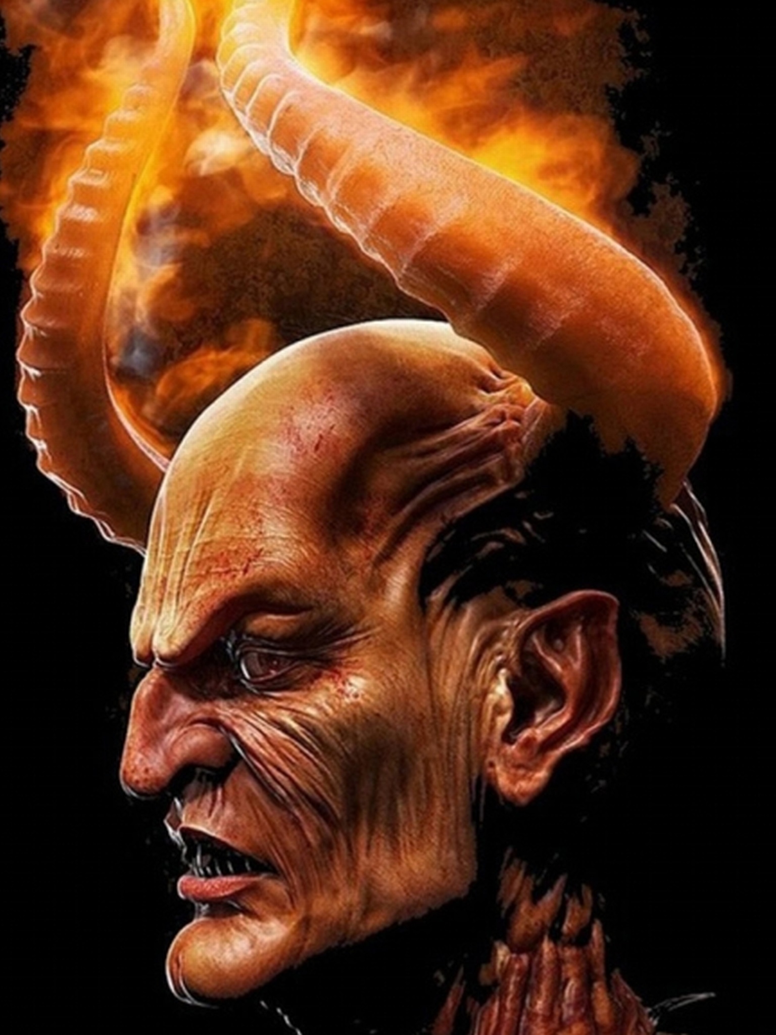 Dark Demon, 1536x2048, Phone HD Wallpaper