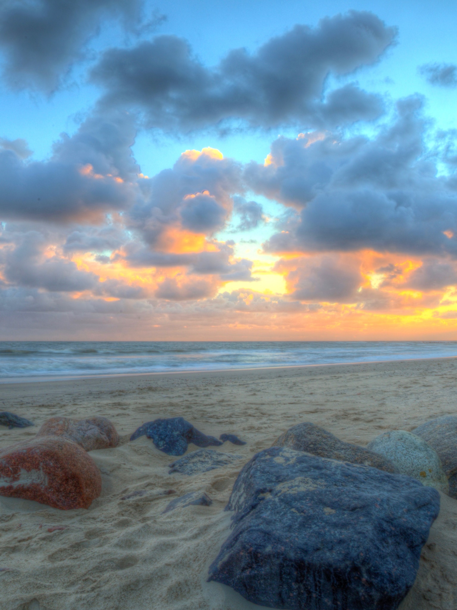 Earth Sunset, Cloud, Coast, Beach, Horizon, Denmark, 1536x2048, Phone HD Wallpaper