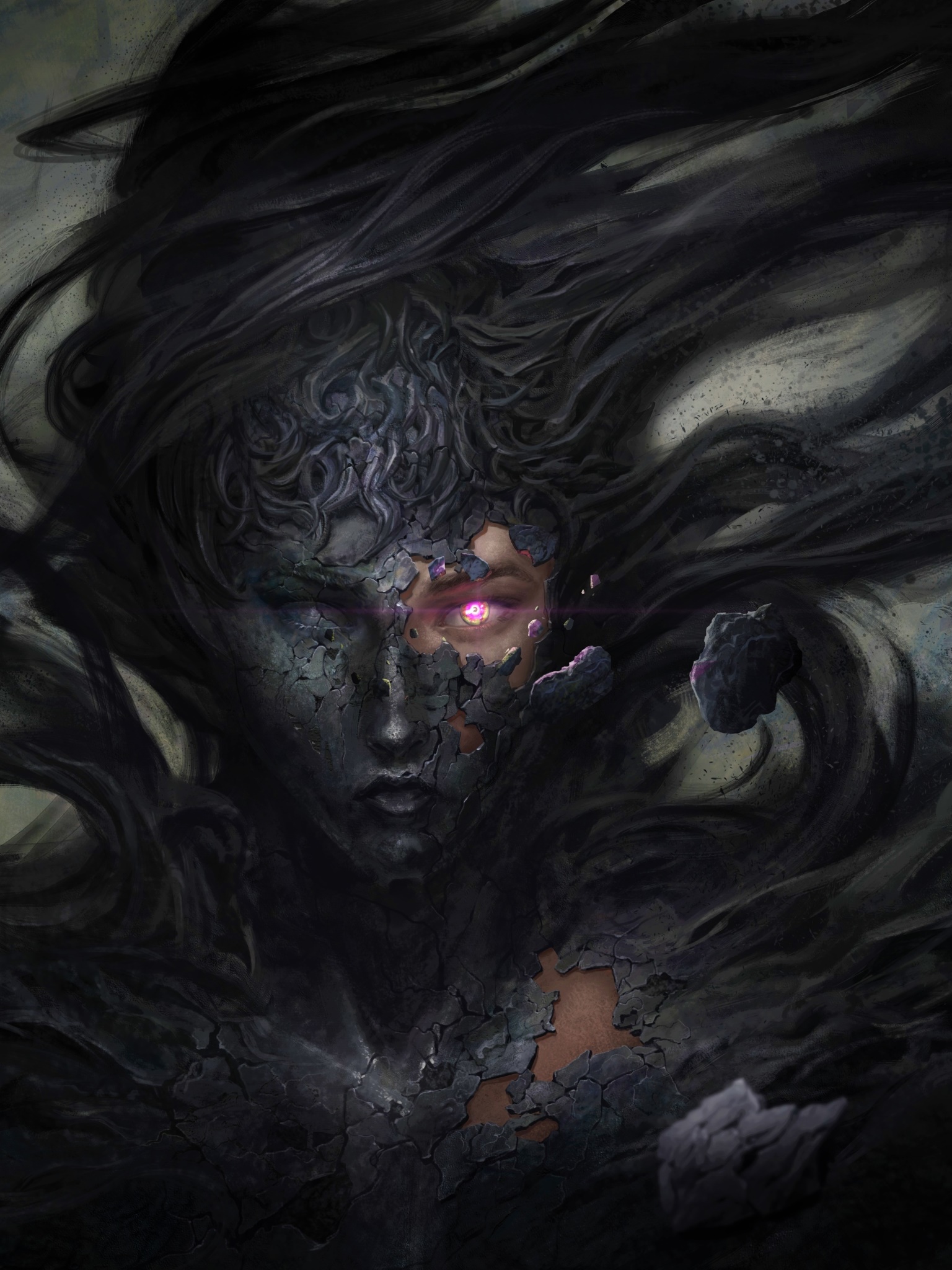 Dark Demon, 1536x2048, Phone HD Wallpaper
