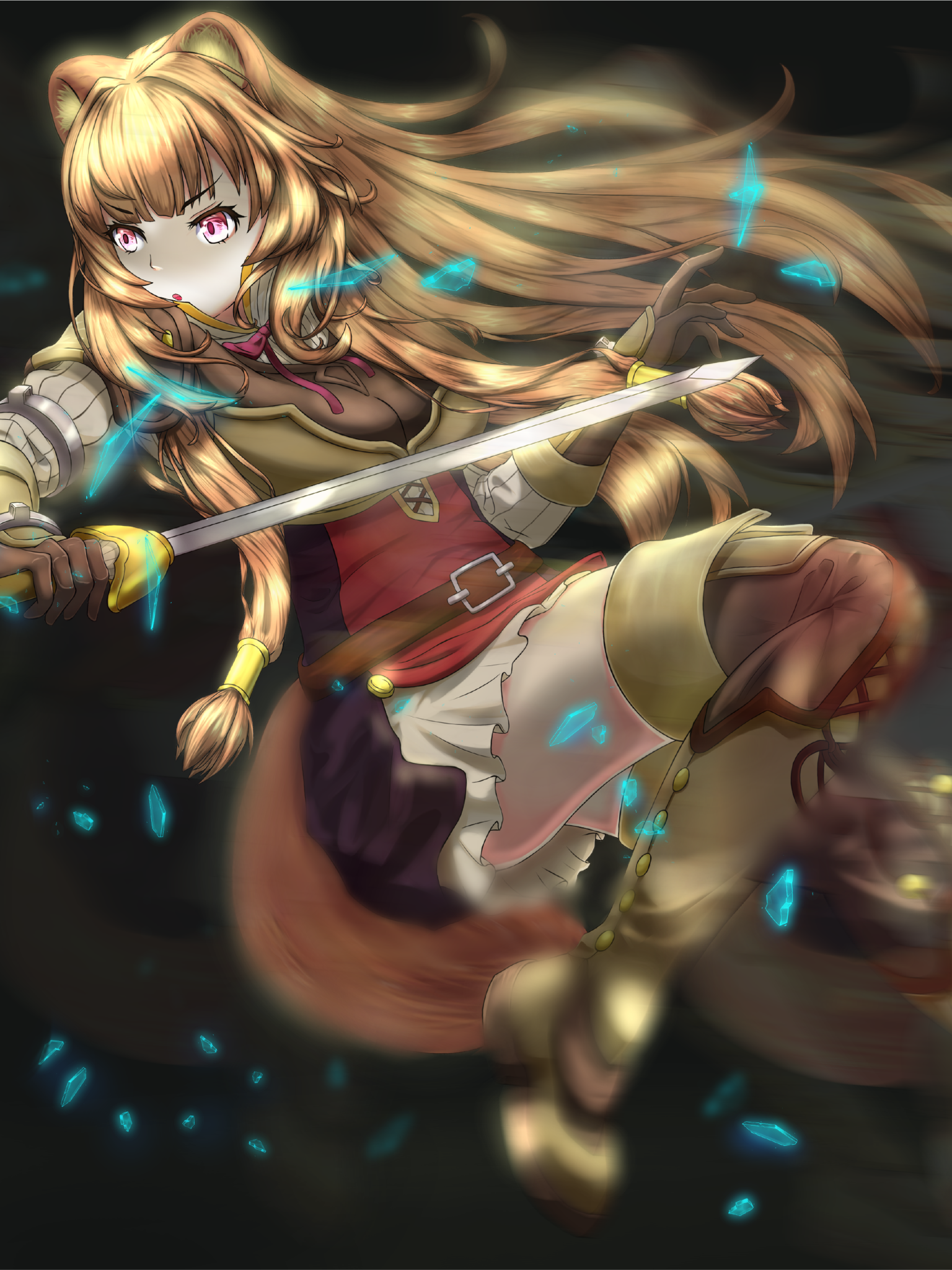 Anime The Rising of the Shield Hero, Sword, Raphtalia (The Rising Of The Shield Hero), 1536x2048, Phone HD Wallpaper