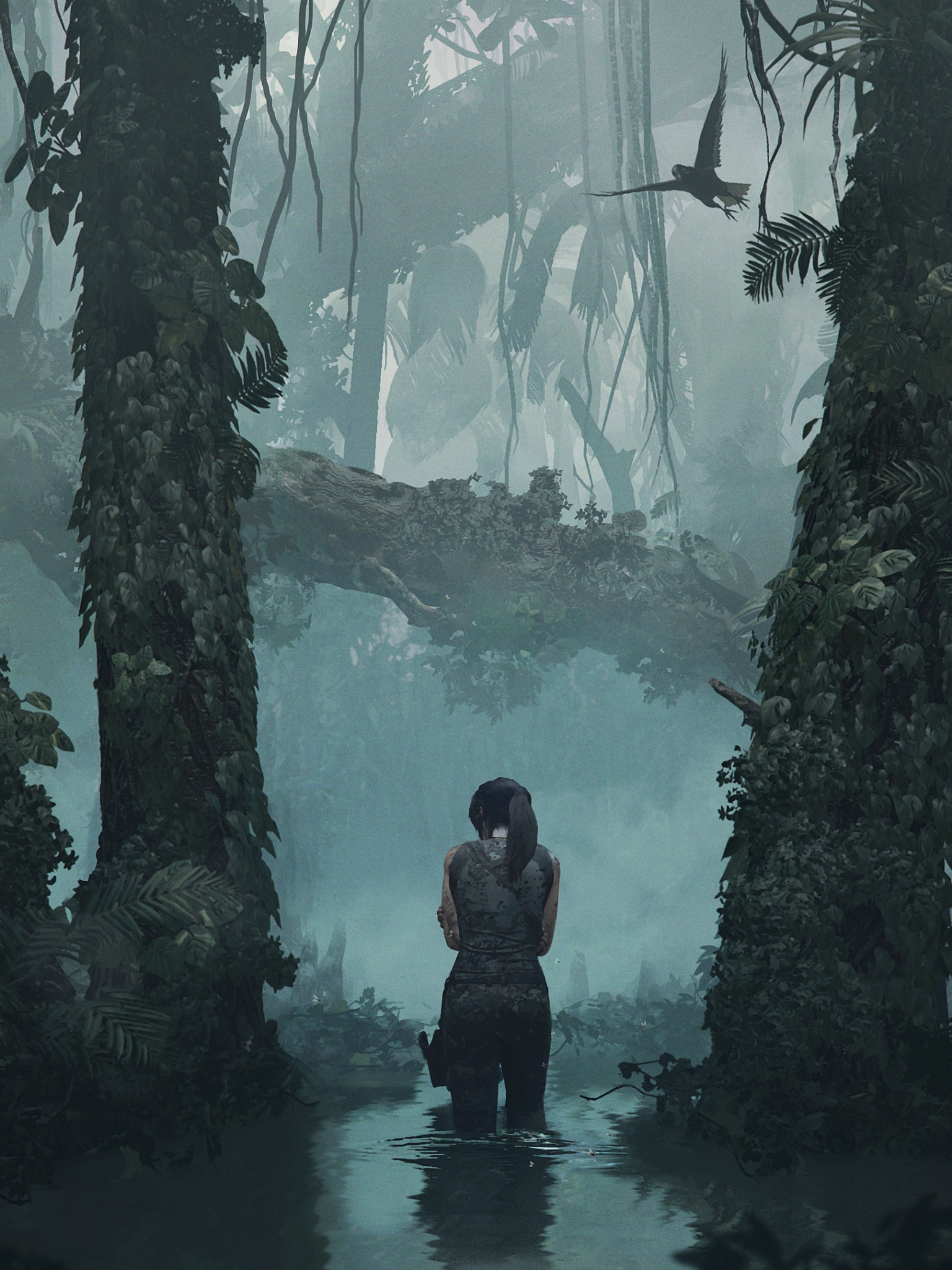 Video Game Shadow of the Tomb Raider, Lara Croft, Tomb Raider, 1536x2048, Phone HD Wallpaper