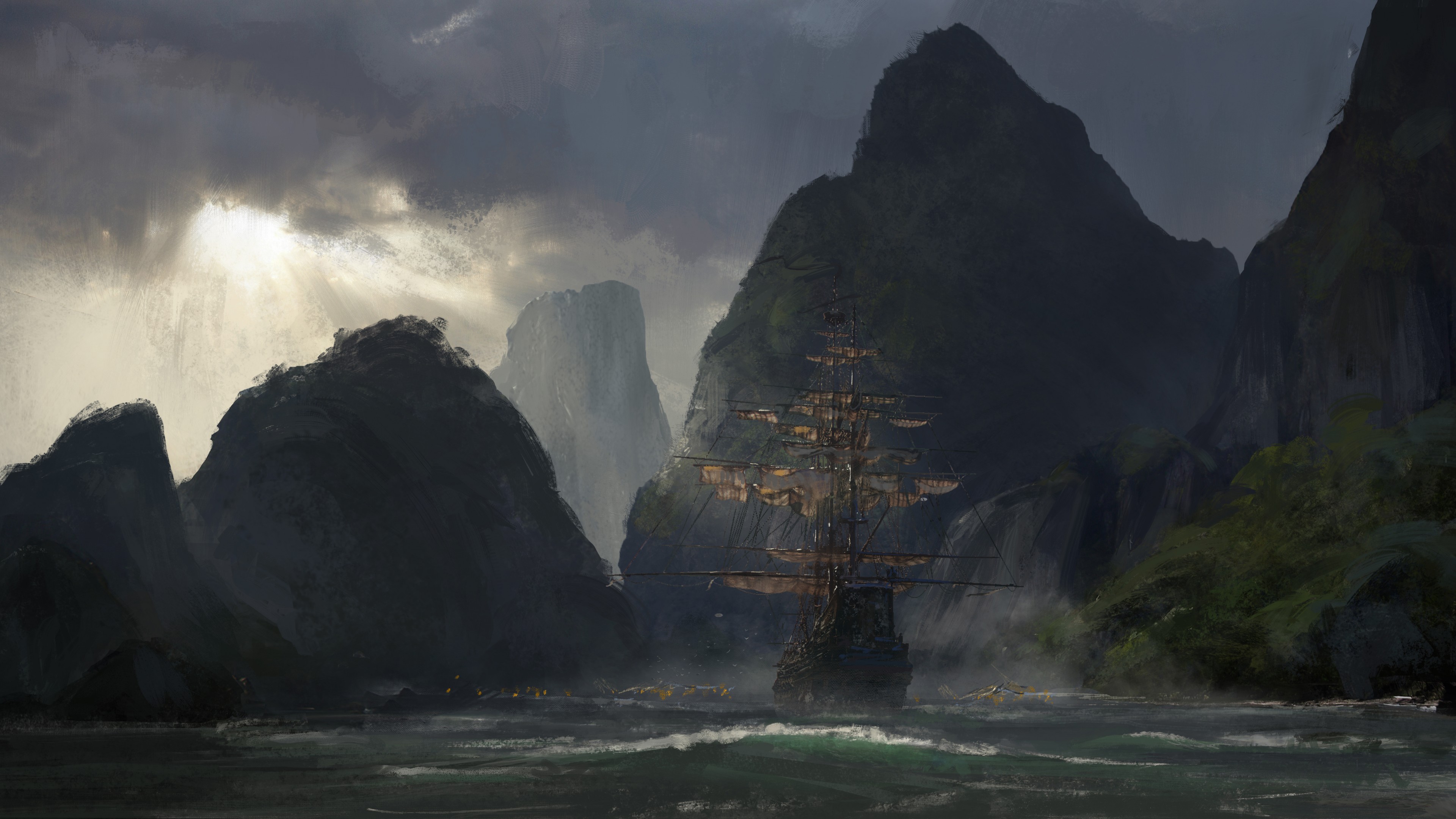Skull & Bones, E3 2018, artwork, 6K, HD Wallpaper