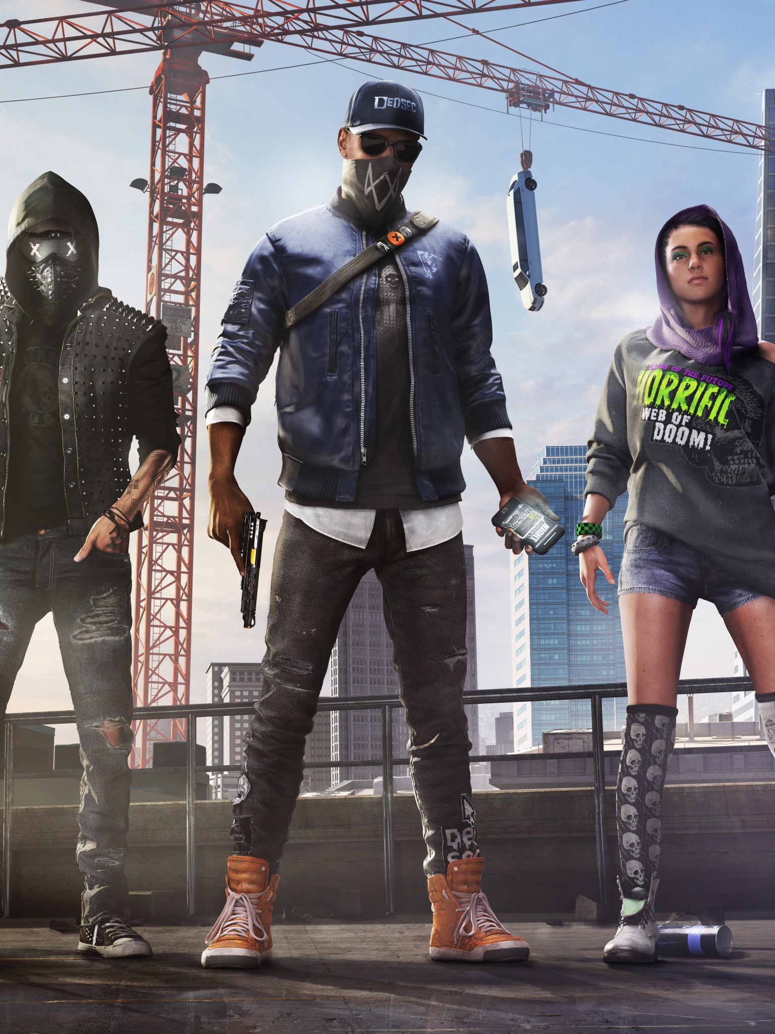 Video Game Watch Dogs 2, 1536x2048, Phone HD Wallpaper