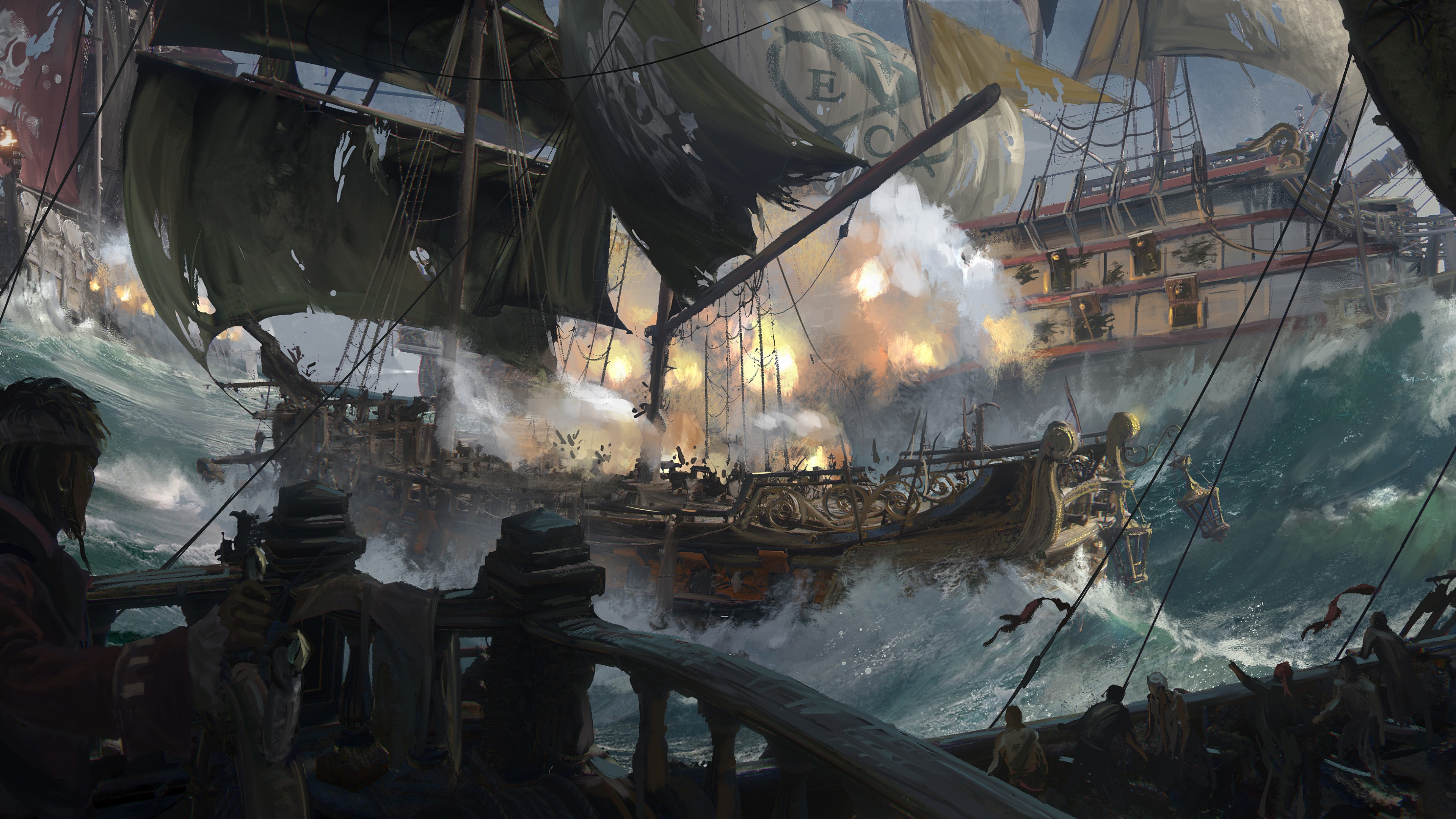 Skull & Bones, E3 2018, artwork, 4K, HD Wallpaper