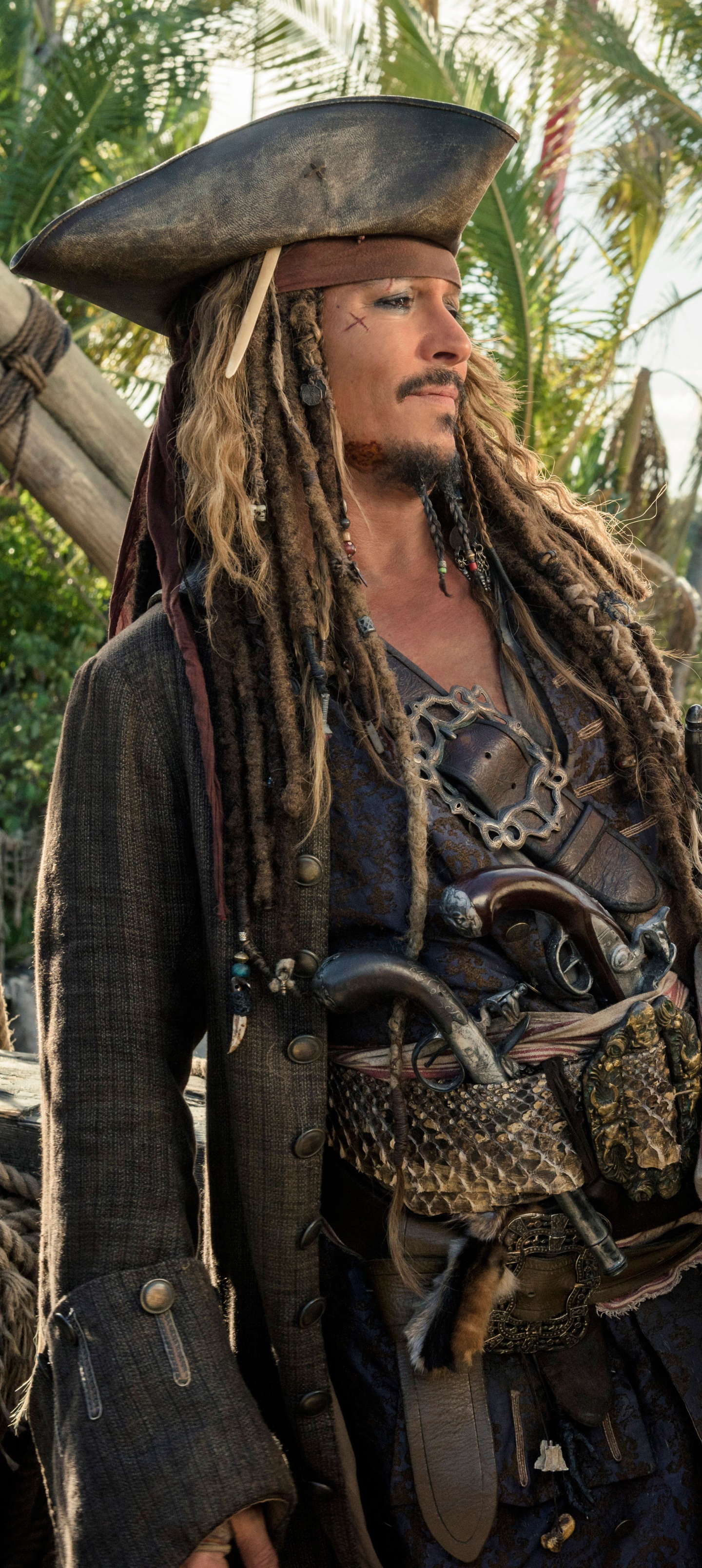 Movie Pirates Of The Caribbean: Dead Men Tell No Tales, Jack Sparrow, Johnny Depp, 1440x3216, Phone HD Wallpaper
