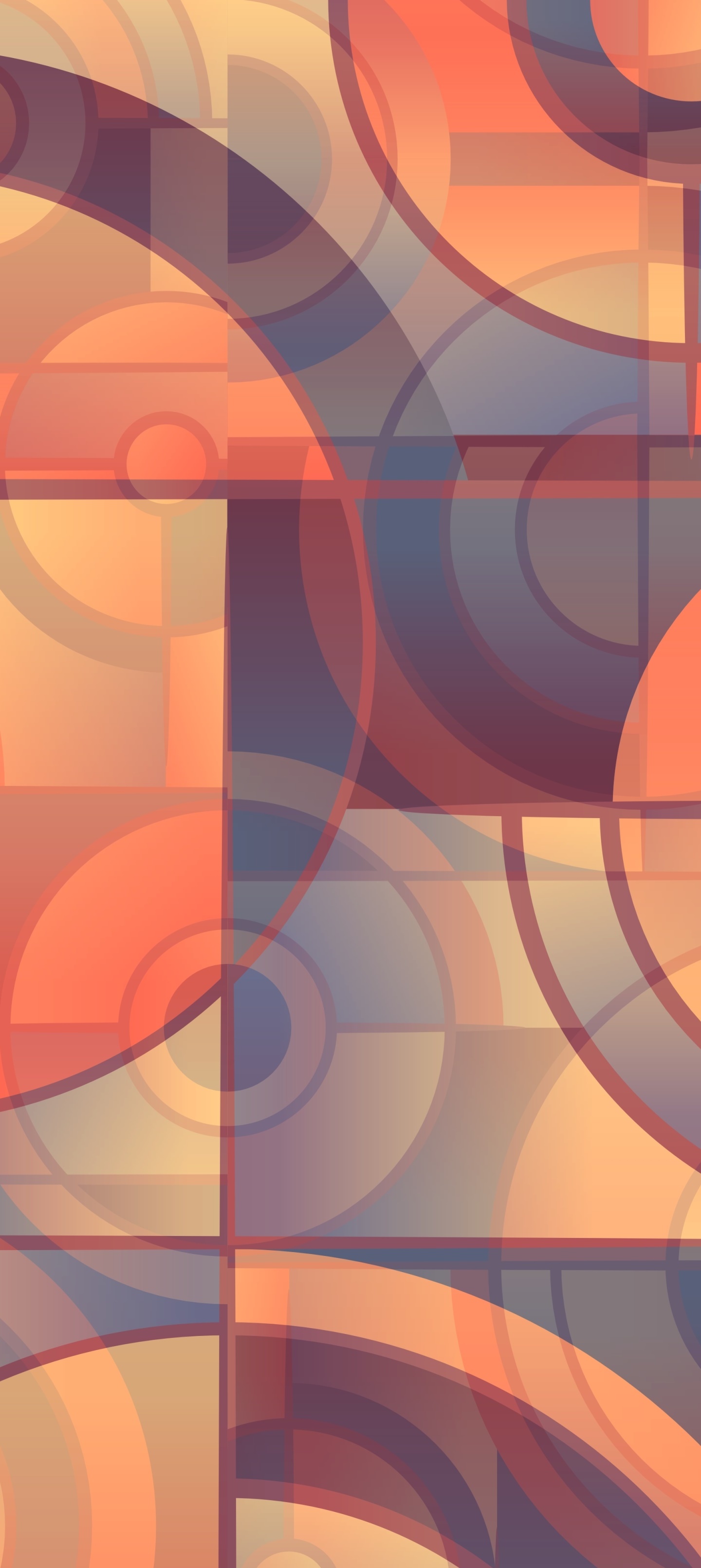 Abstract Geometry, Circle, 1440X3216 Phone Hd Wallpaper