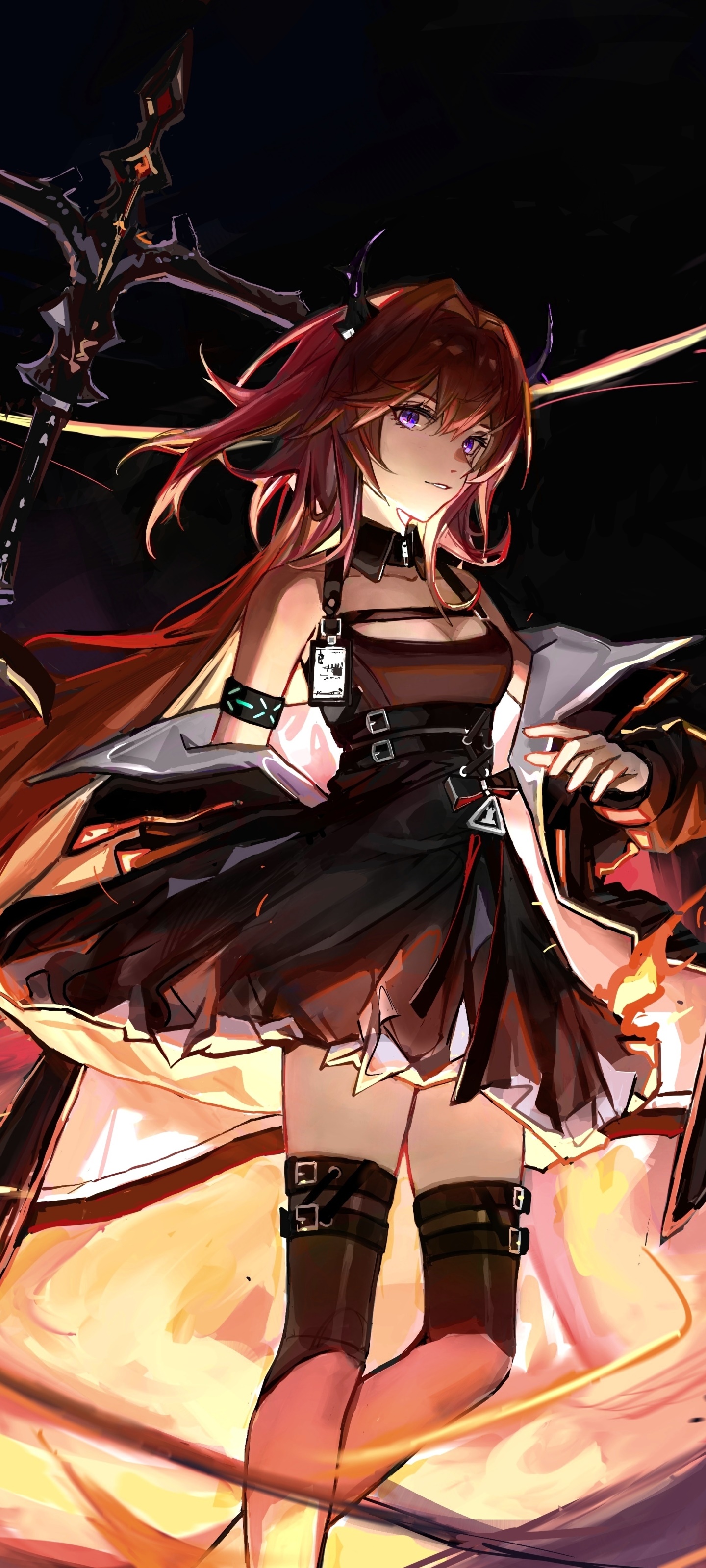 Video Game Arknights, Surtr (Arknights), 1440x3200, Phone HD Wallpaper