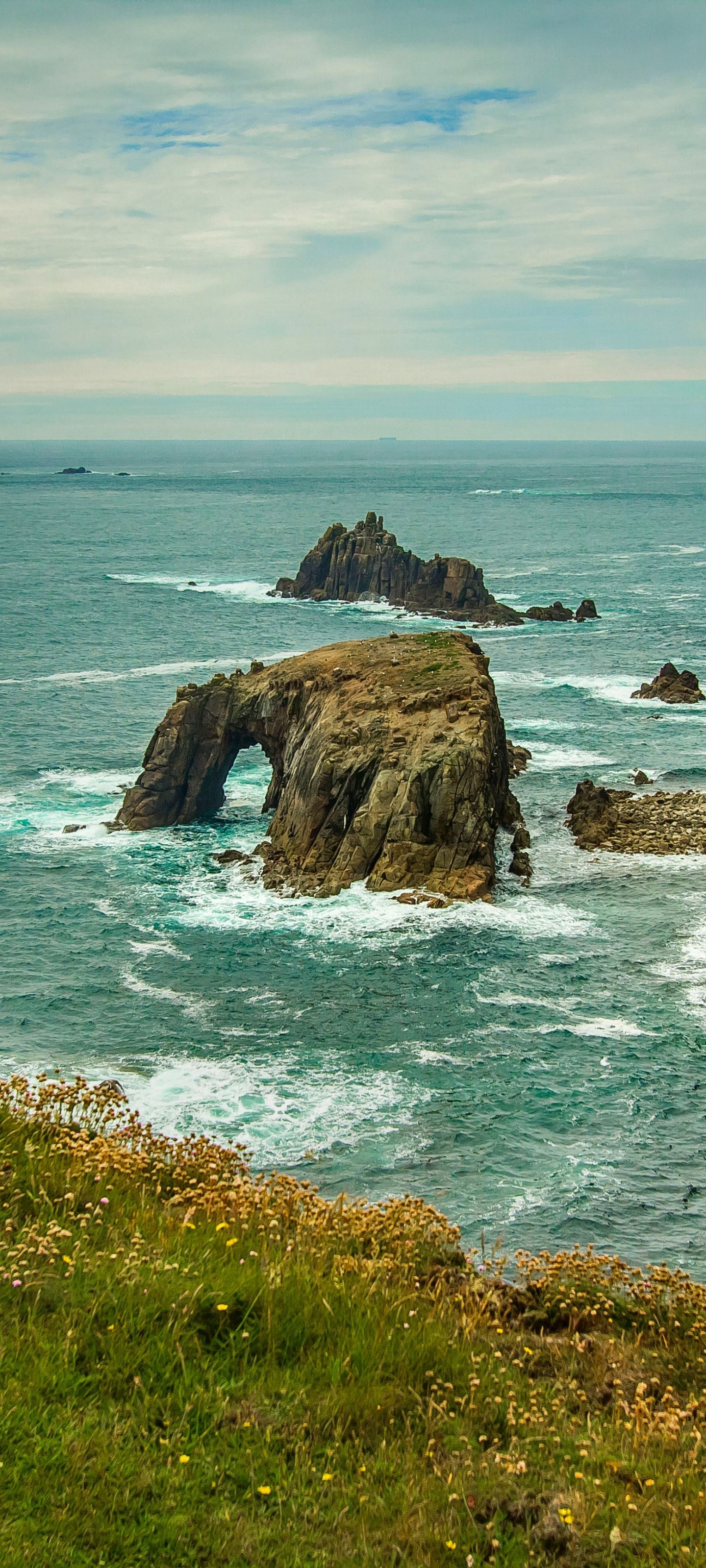 Earth Ocean, Coast, Arch, Horizon, Nature, 1440x3200, Phone HD Wallpaper