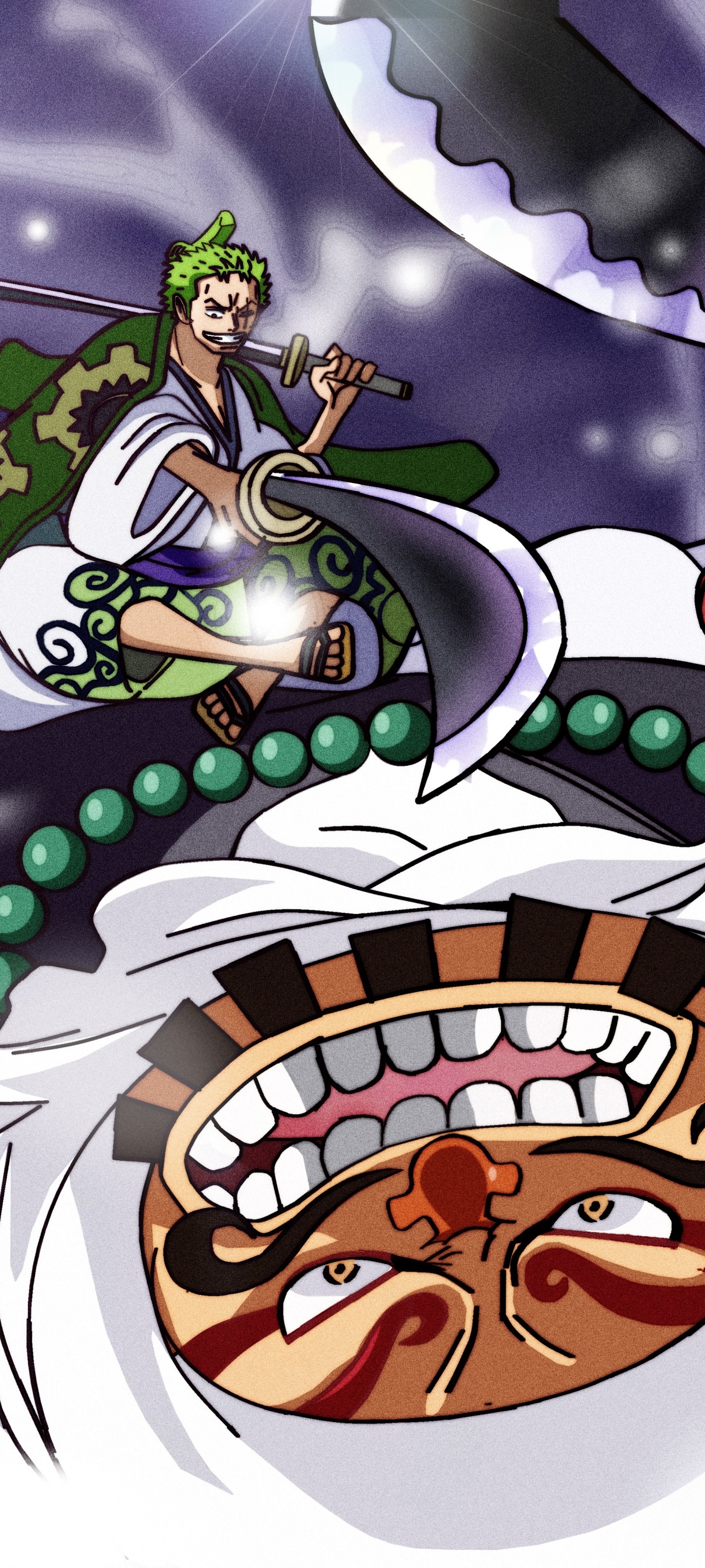 Anime One Piece, Gyukimaru (One Piece), Roronoa Zoro, 1440x3200, Phone HD Wallpaper