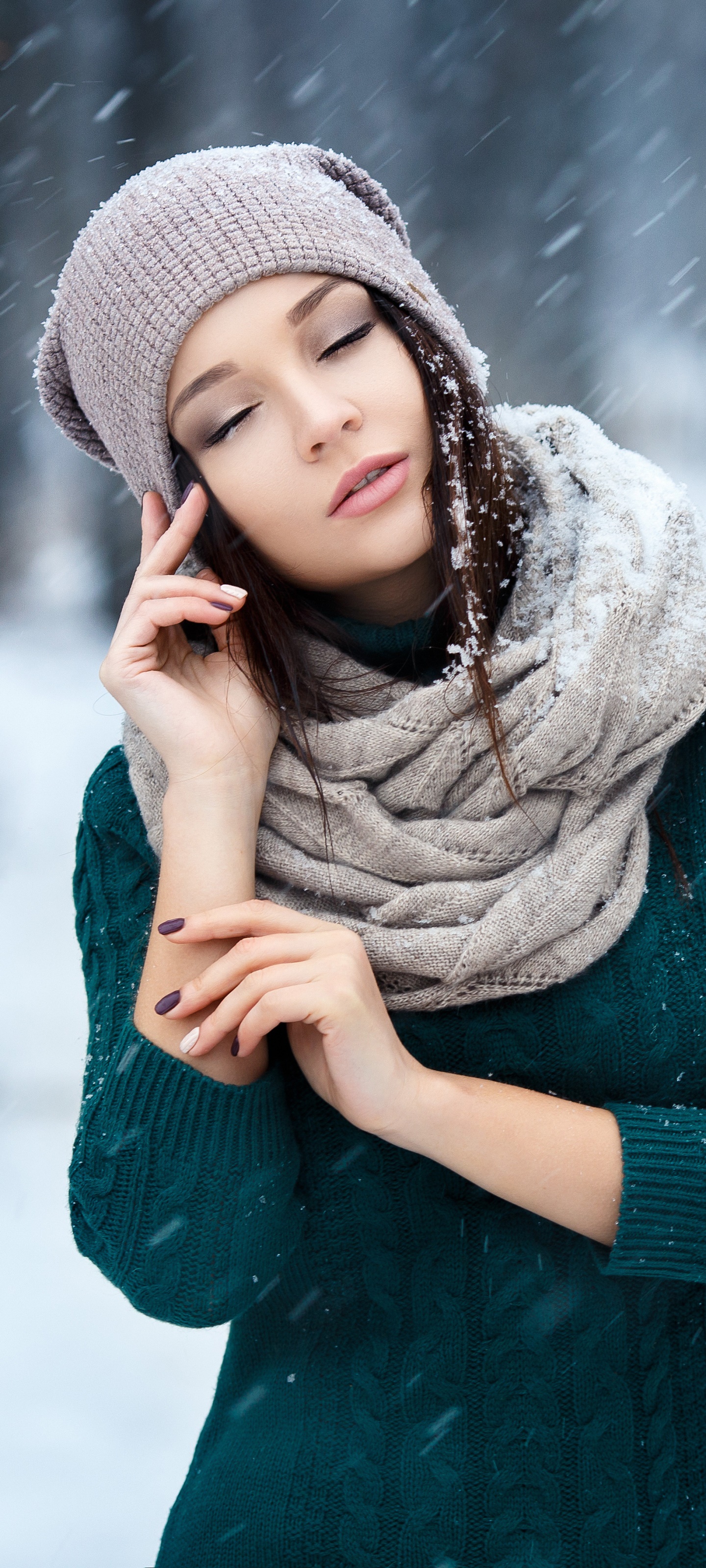 Women Angelina Petrova, 1440x3200, Phone HD Wallpaper