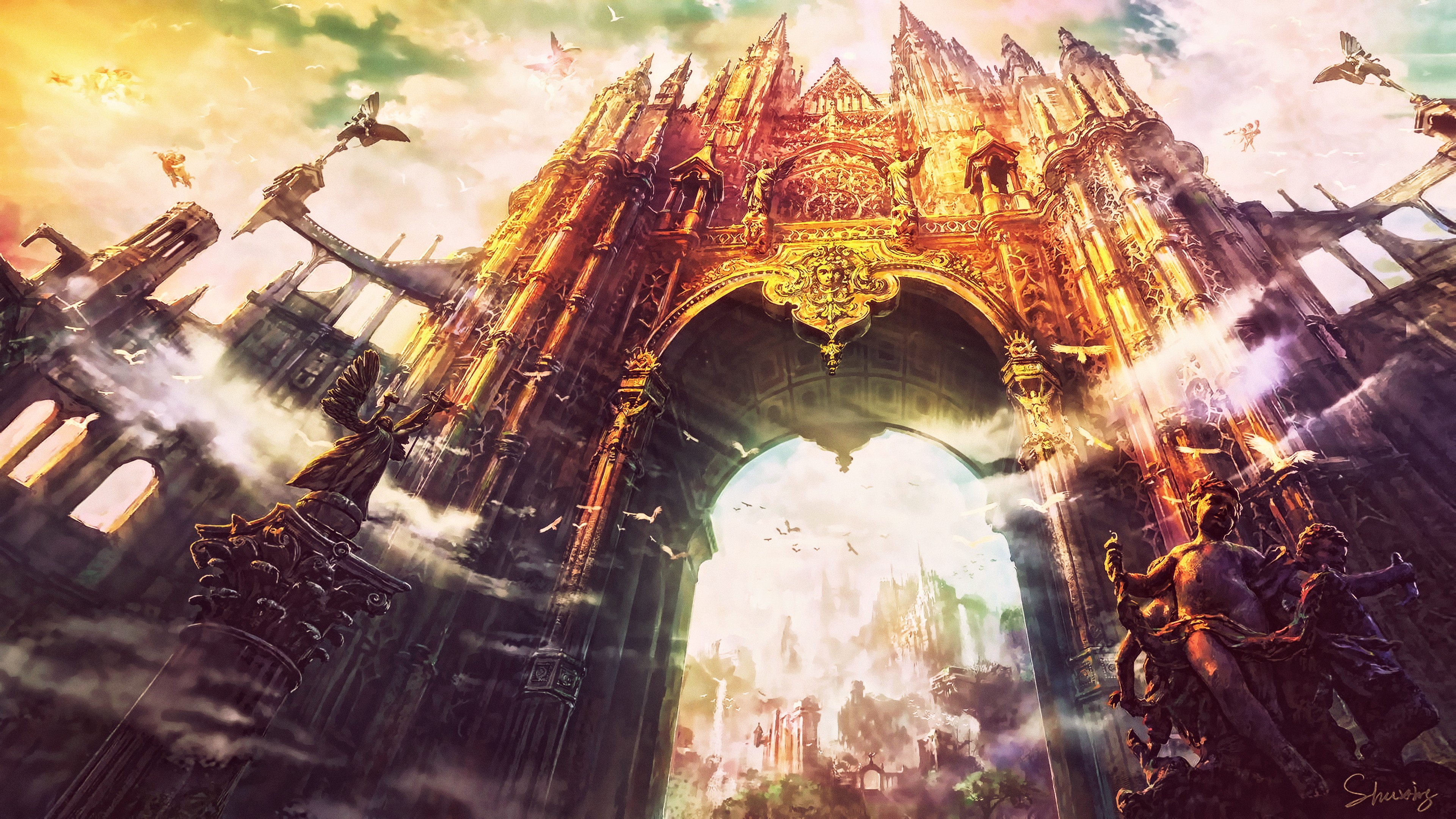 Castle, world, 4K, HD Wallpaper