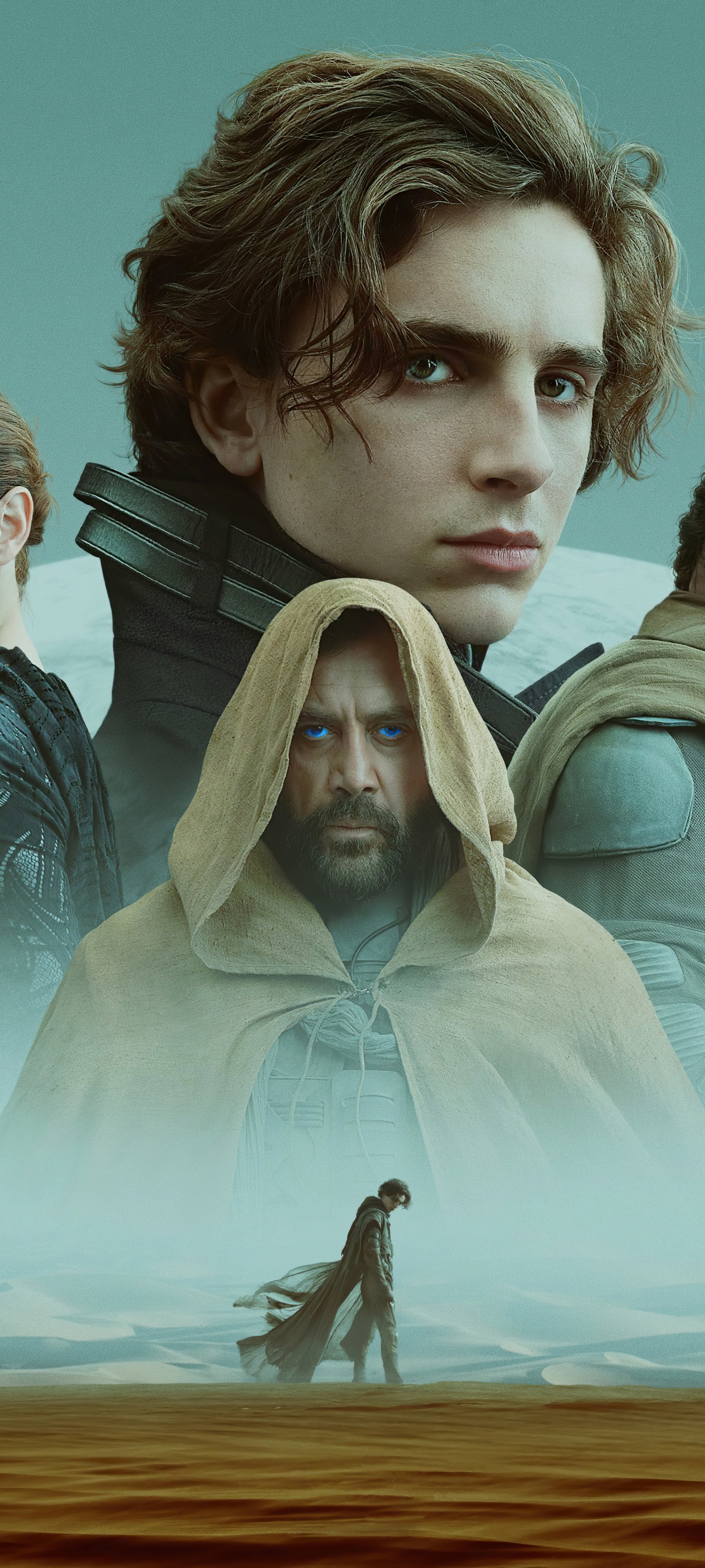 Movie Dune (2021), Timothée Chalamet, Javier Bardem, 1440x3200, Phone HD Wallpaper