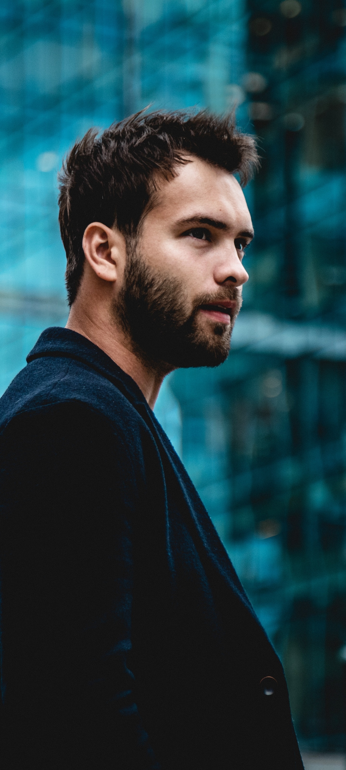 Men Model, Beard, 1440x3200, Phone HD Wallpaper