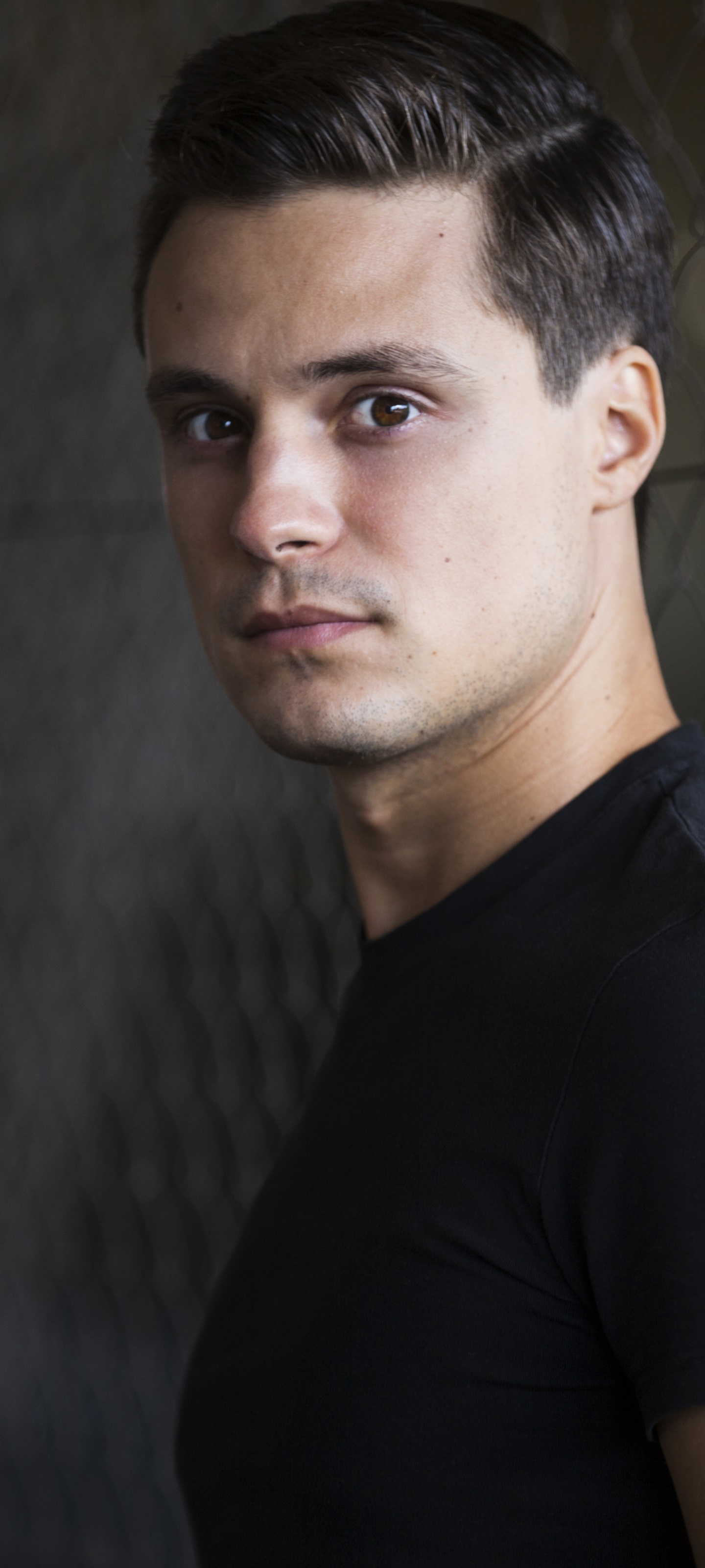 Men Model, Brown Eyes, 1440x3200, Phone HD Wallpaper