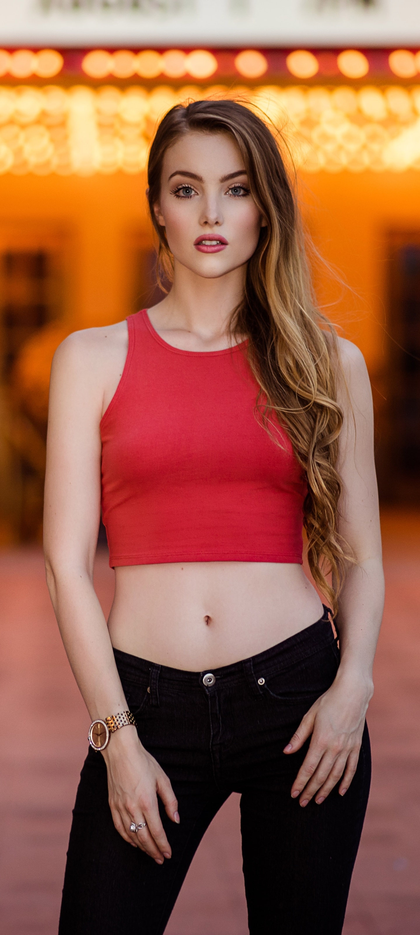 Women Model, Brunette, Long Hair, 1440x3200, Phone HD Wallpaper