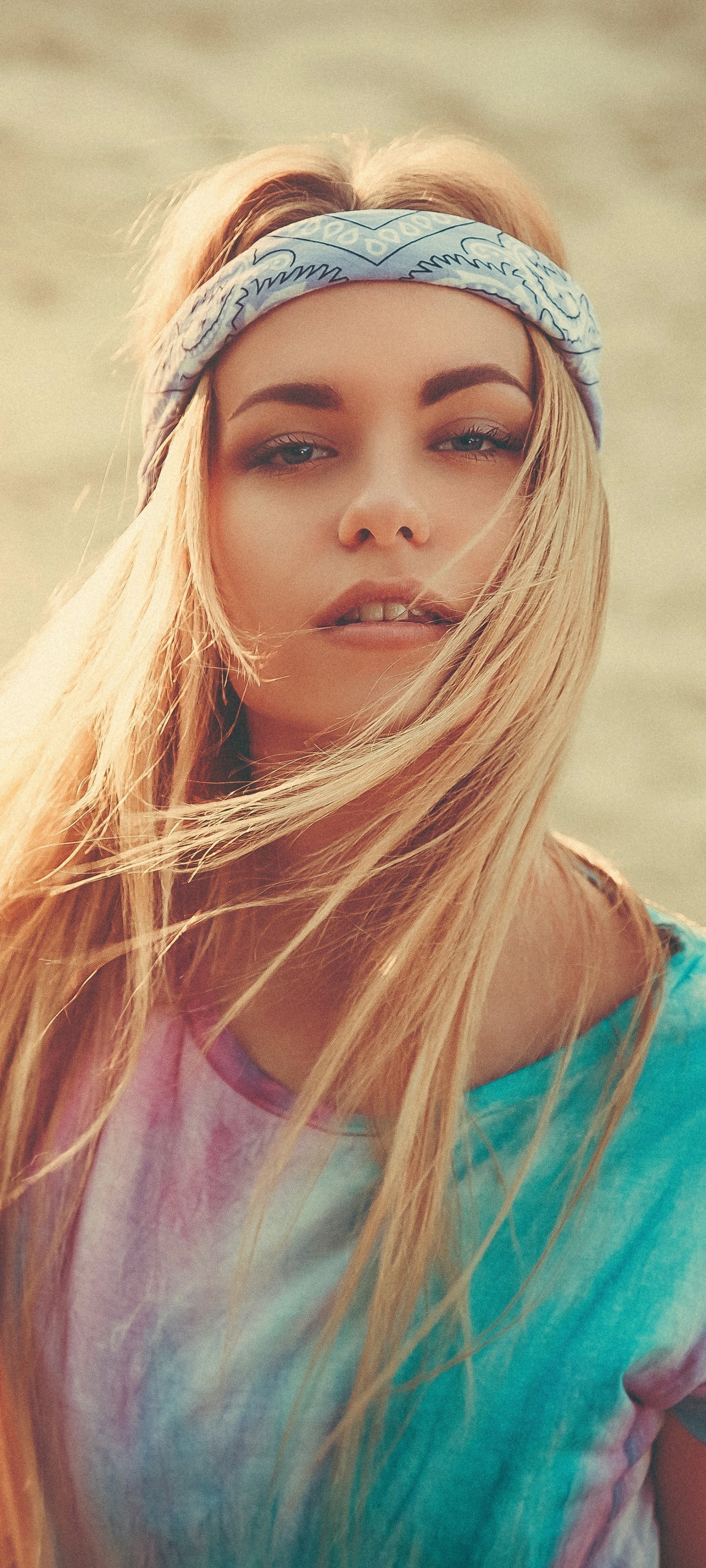 Women Model, Long Hair, Blonde, 1440x3200, Phone HD Wallpaper