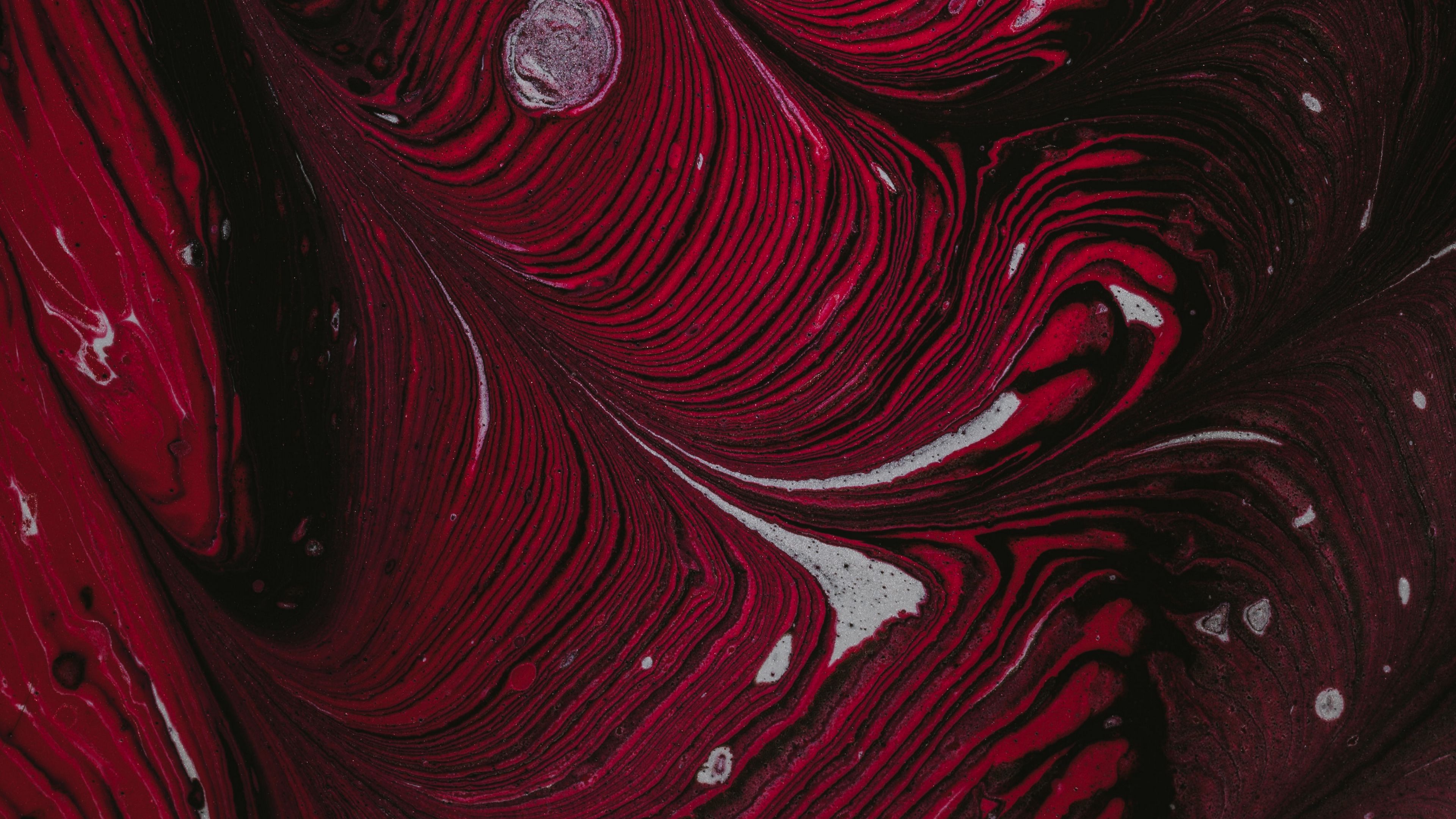 stains, abstraction, red, stripes, 4k, HD Wallpaper