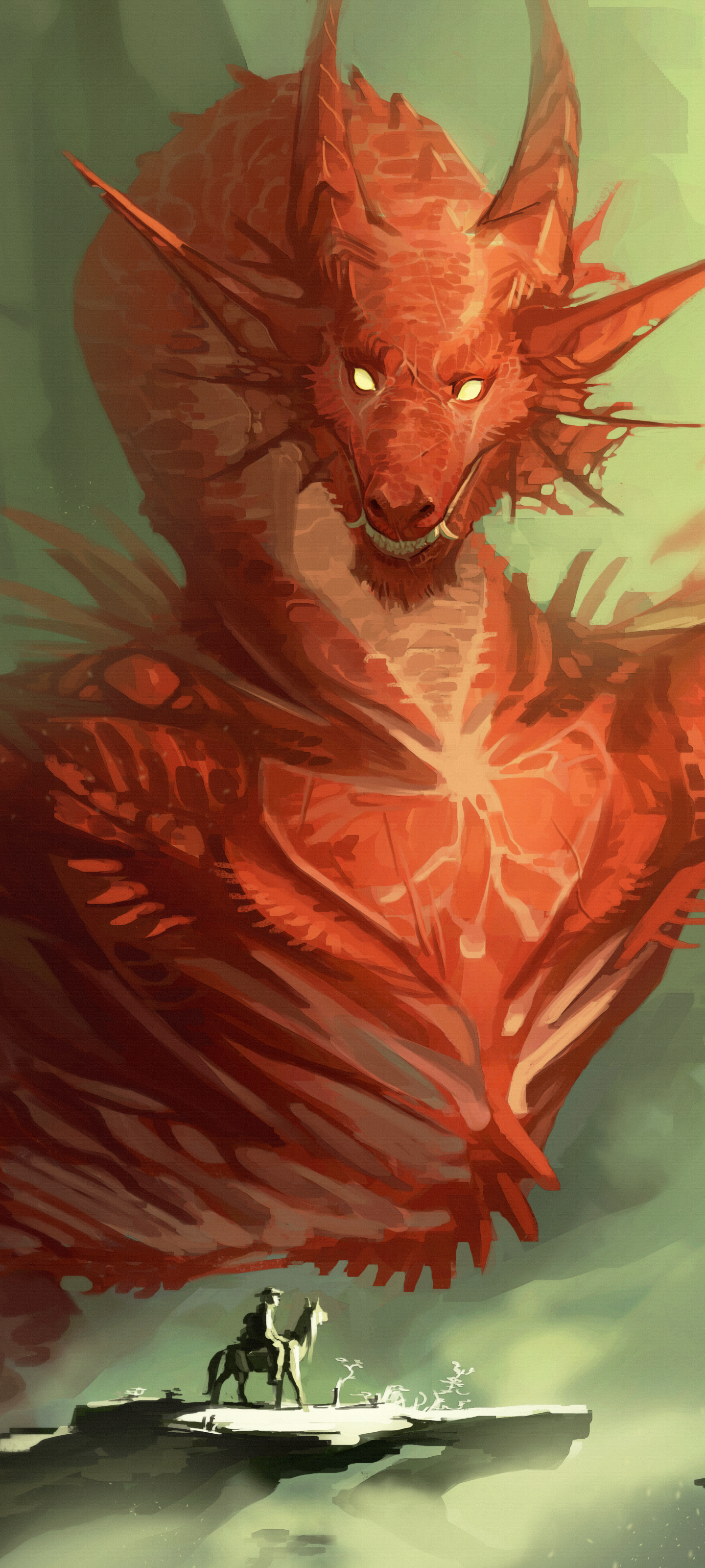 Fantasy Dragon, 1440x3200, Phone HD Wallpaper