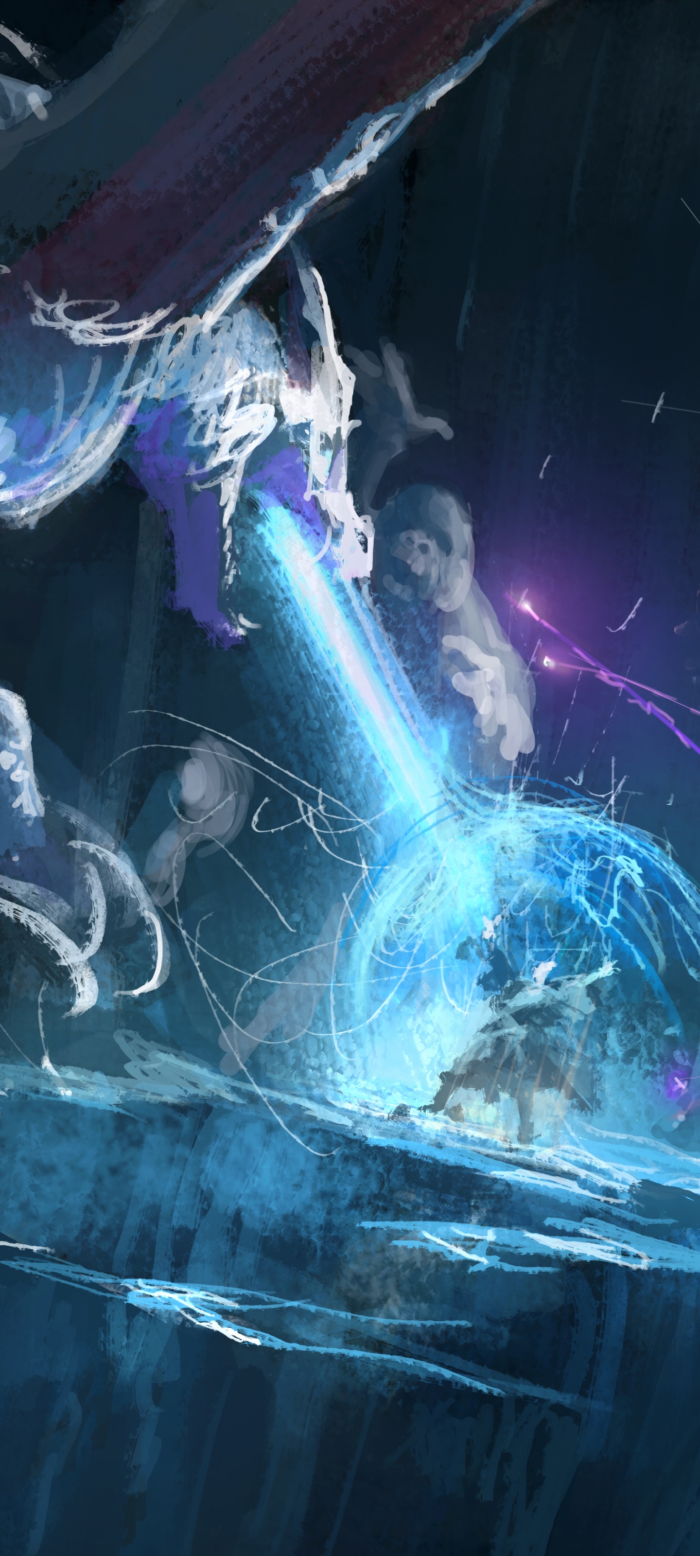 Fantasy Dragon, Wyvern, Battle, Magic, 1440x3200, Phone HD Wallpaper