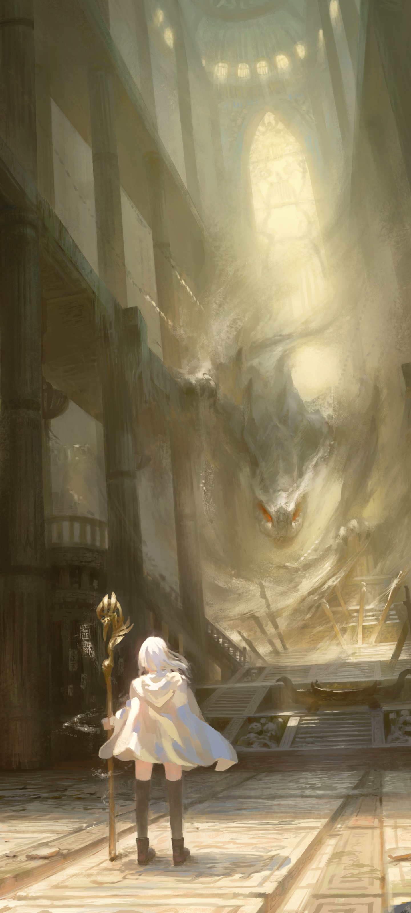 Fantasy Dragon, Chinese Dragon, 1440x3200, Phone HD Wallpaper