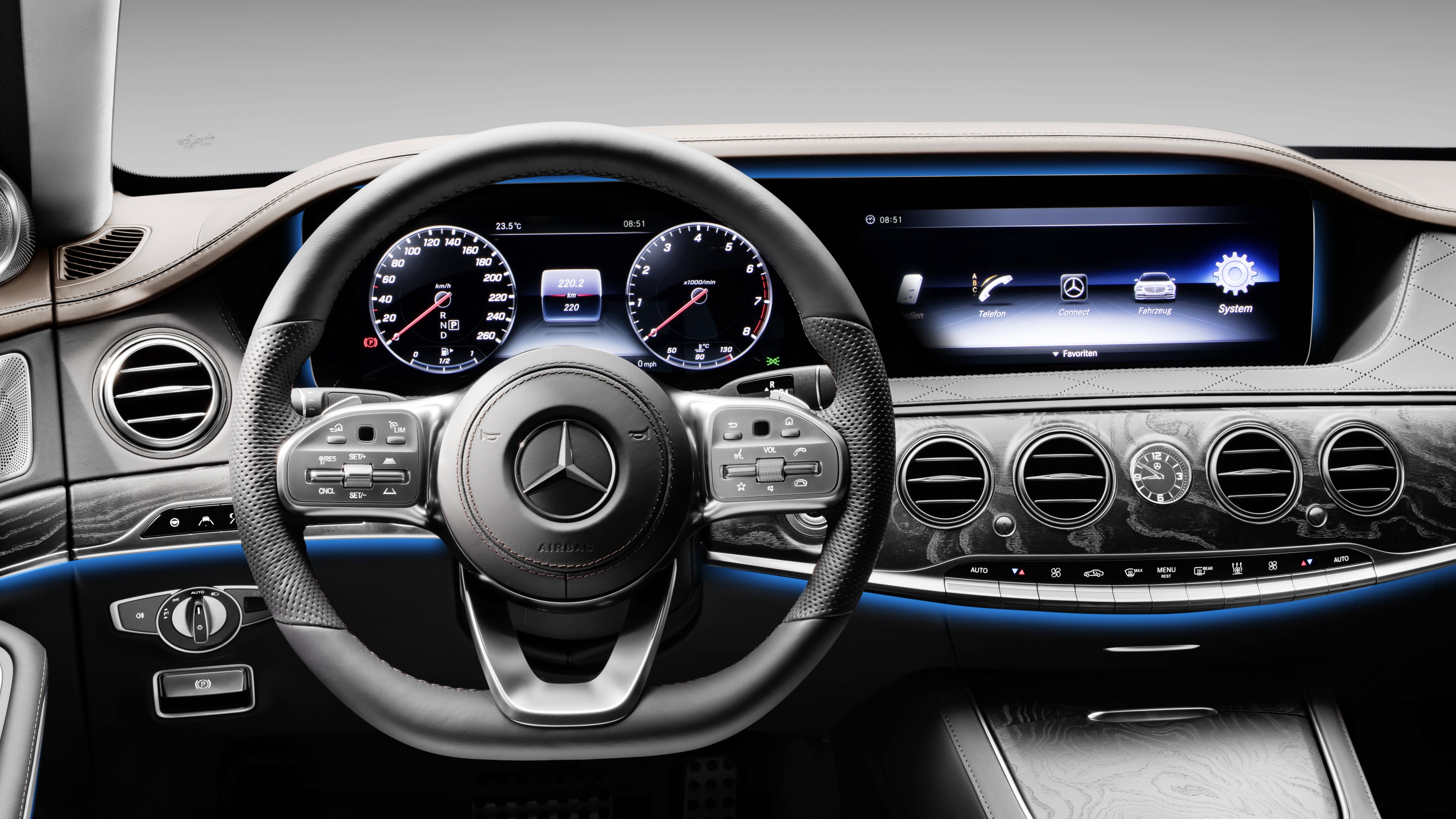 Mercedes-Benz W222 S-Class Facelift, 2018 Cars, 4K, 4K, HD Wallpaper