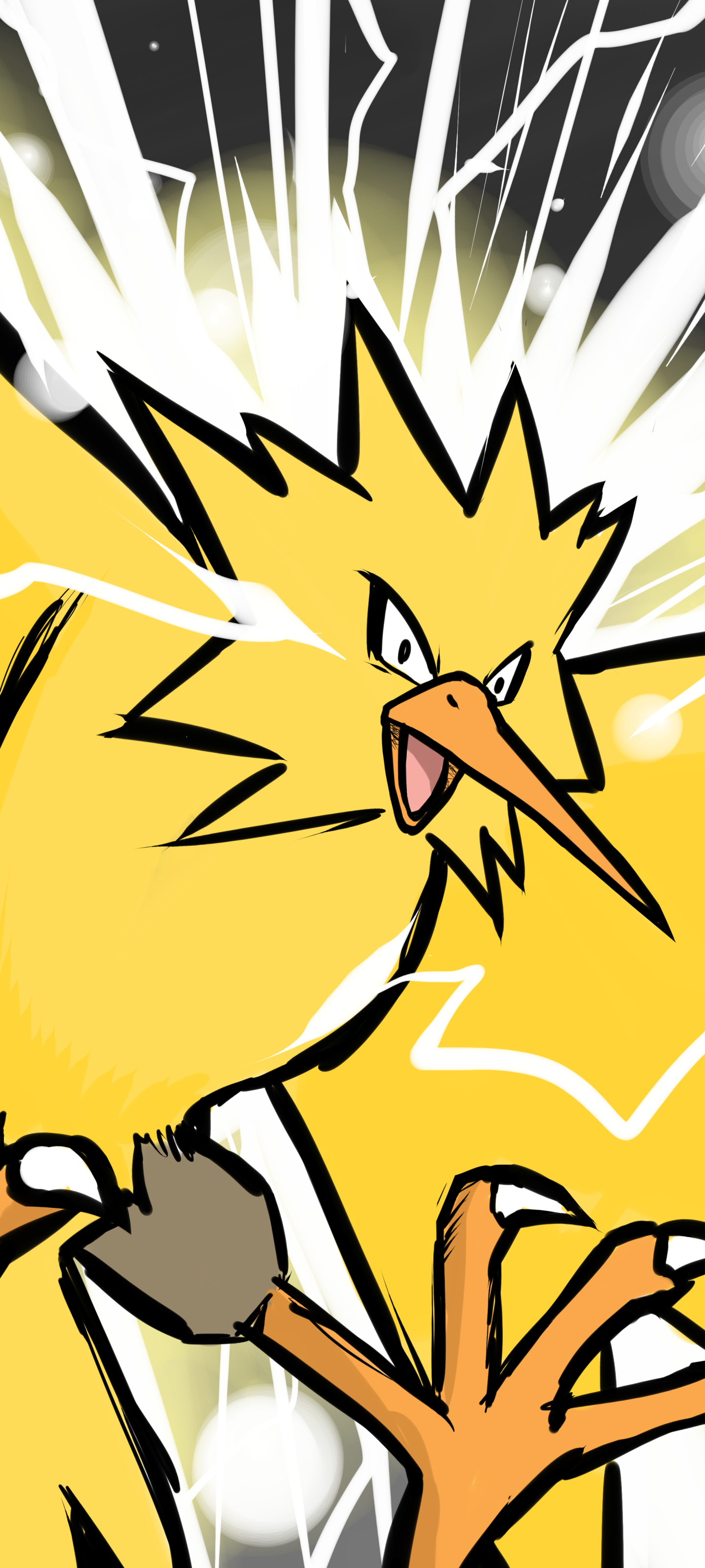 Anime Pokémon, Zapdos (Pokémon), 1440x3200, Phone HD Wallpaper