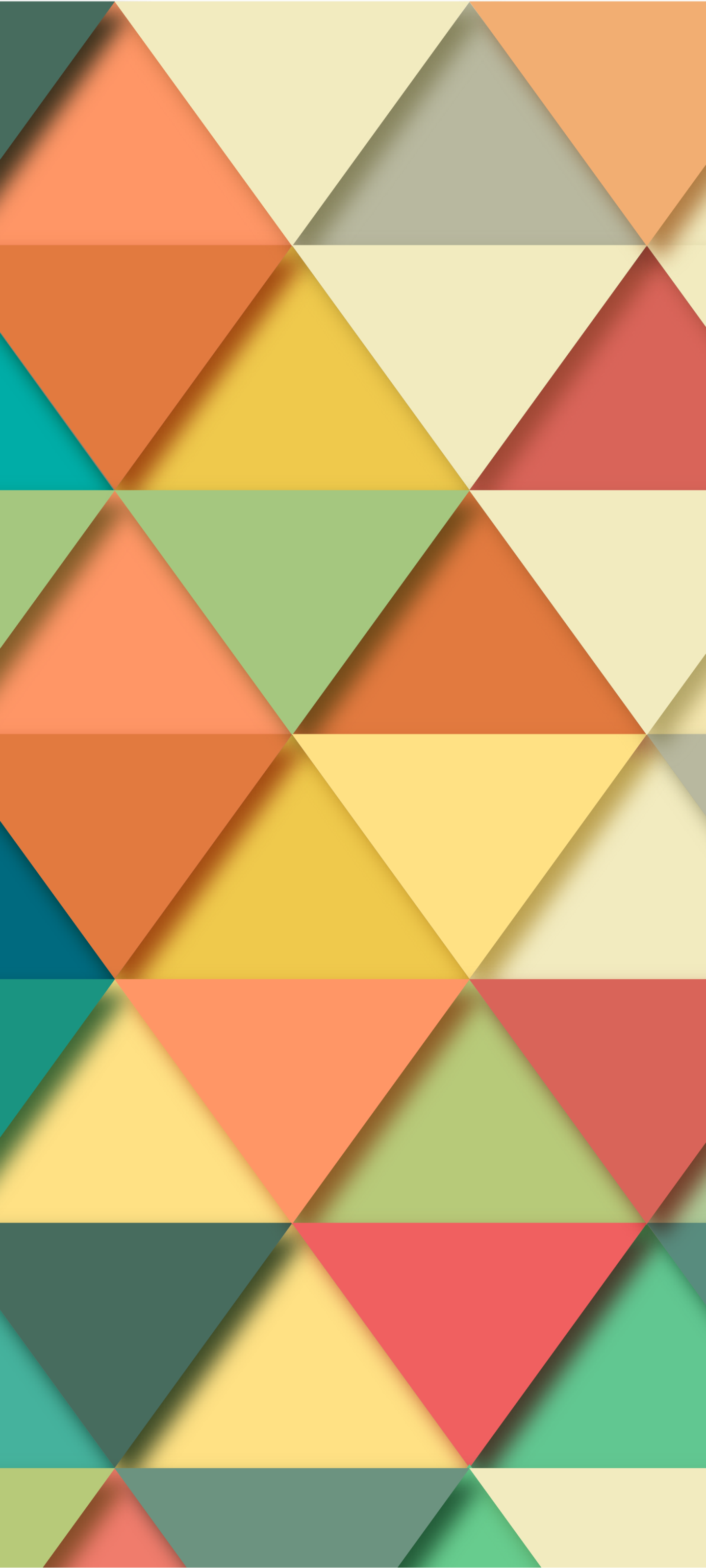 Abstract Geometry, Colors, Pattern, Triangle, 1440X3200 Phone Hd Wallpaper