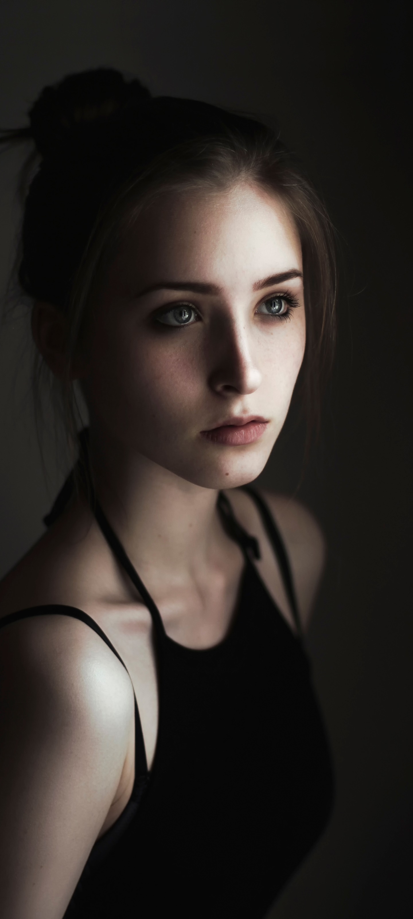 Women Model, Blue Eyes, 1440x3200, Phone HD Wallpaper