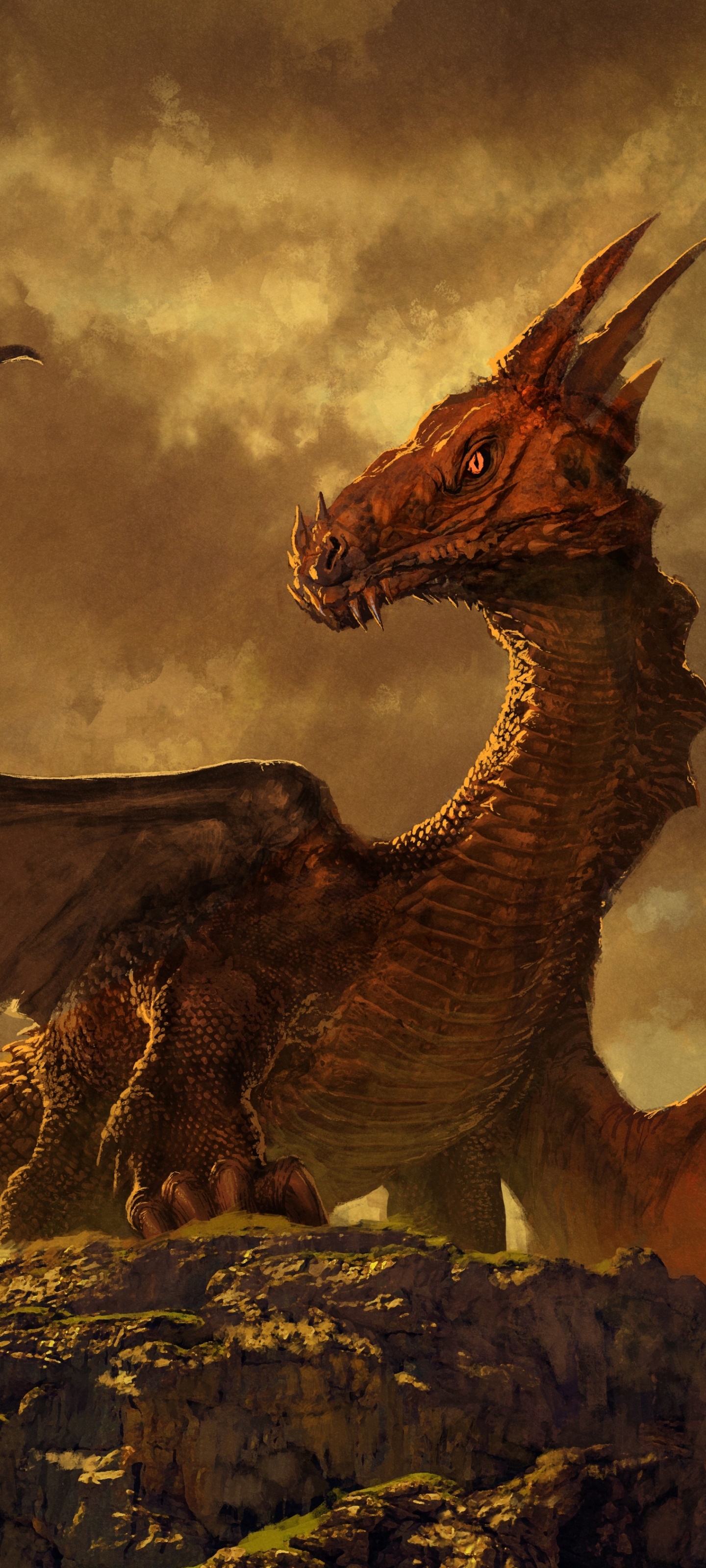 Fantasy Dragon, 1440x3200, Phone HD Wallpaper