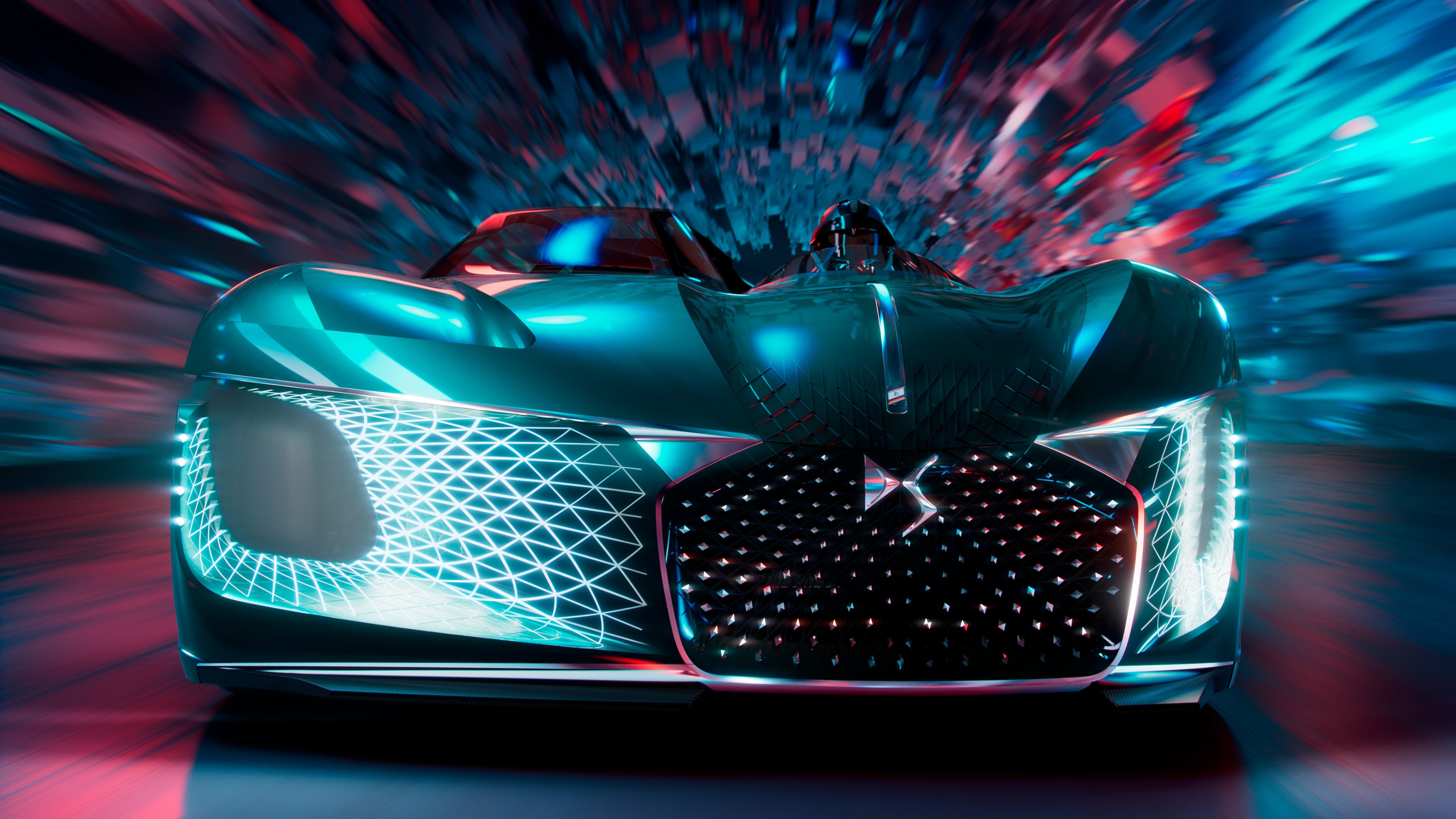 DS E-Tense Concept, electric car, 4K, HD Wallpaper