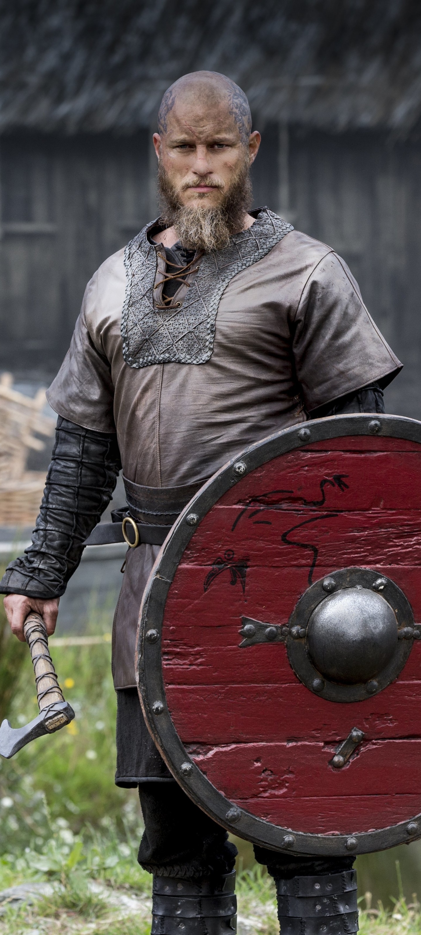 TV Show Vikings, Ragnar Lothbrok, Travis Fimmel, 1440x3200, Phone HD Wallpaper