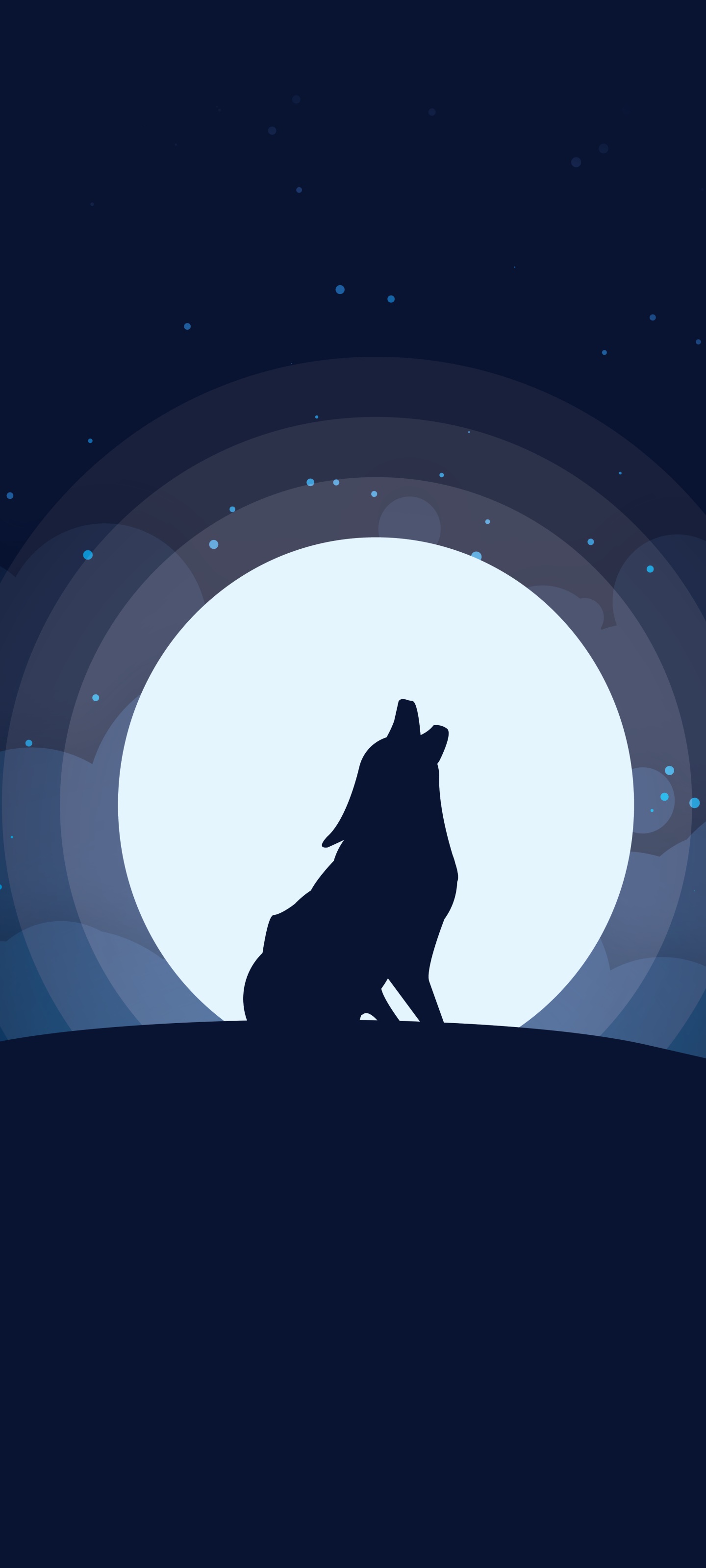Animal Wolf, Howling, Night, Moon, 1440x3200, Phone HD Wallpaper