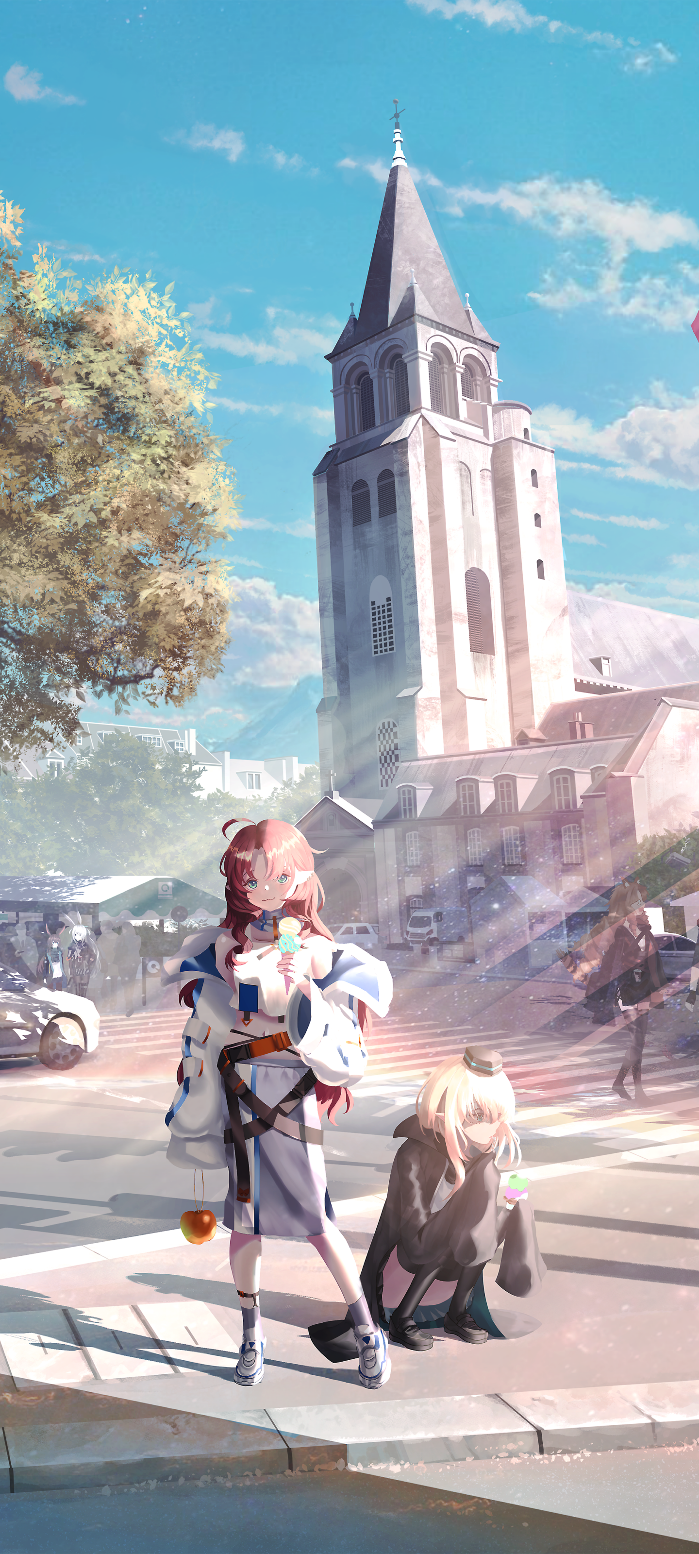 Video Game Arknights, Durin (Arknights), Myrtle (Arknights), Chen (Arknights), Amiya (Arknights), Hoshiguma (Arknights), 1440x3200, Phone HD Wallpaper