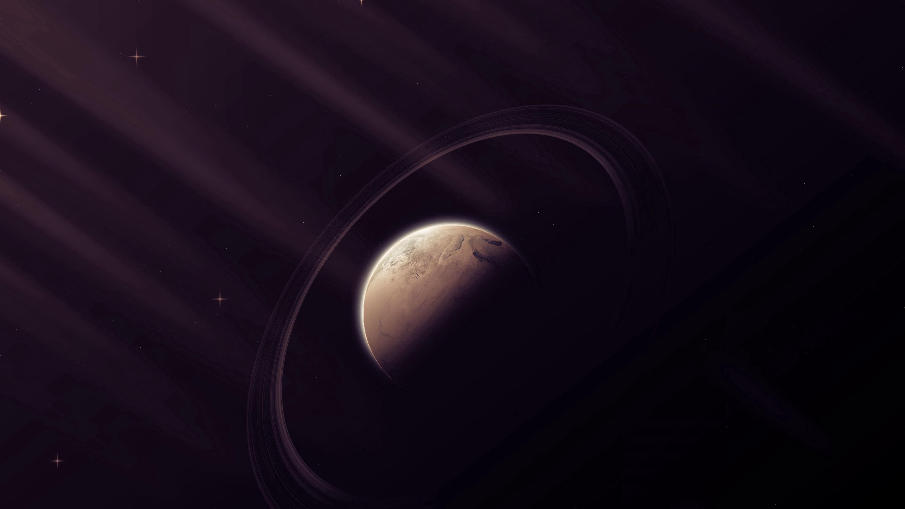 planet, space, circle, ball, 4k, HD Wallpaper