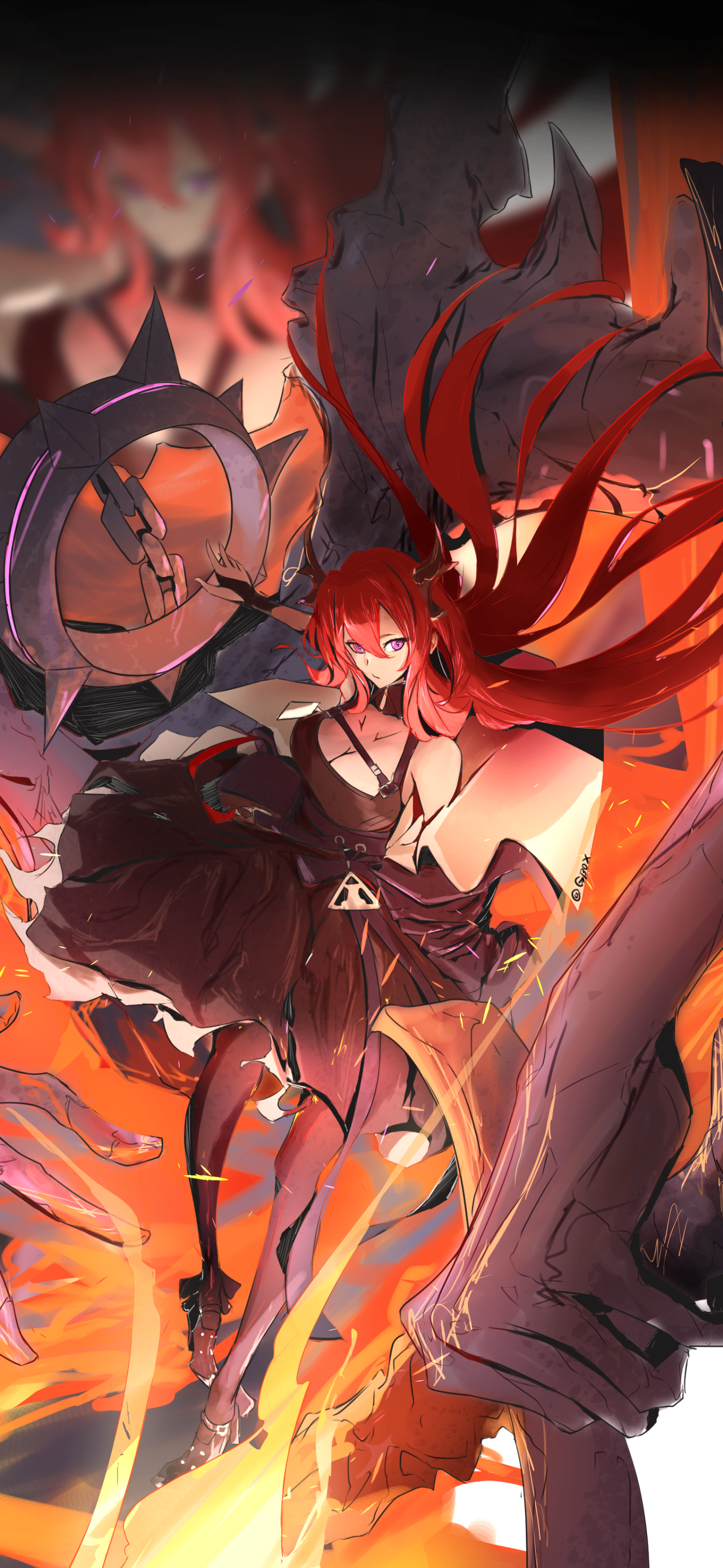 Video Game Arknights, Surtr (Arknights), 1440x3120, Phone HD Wallpaper