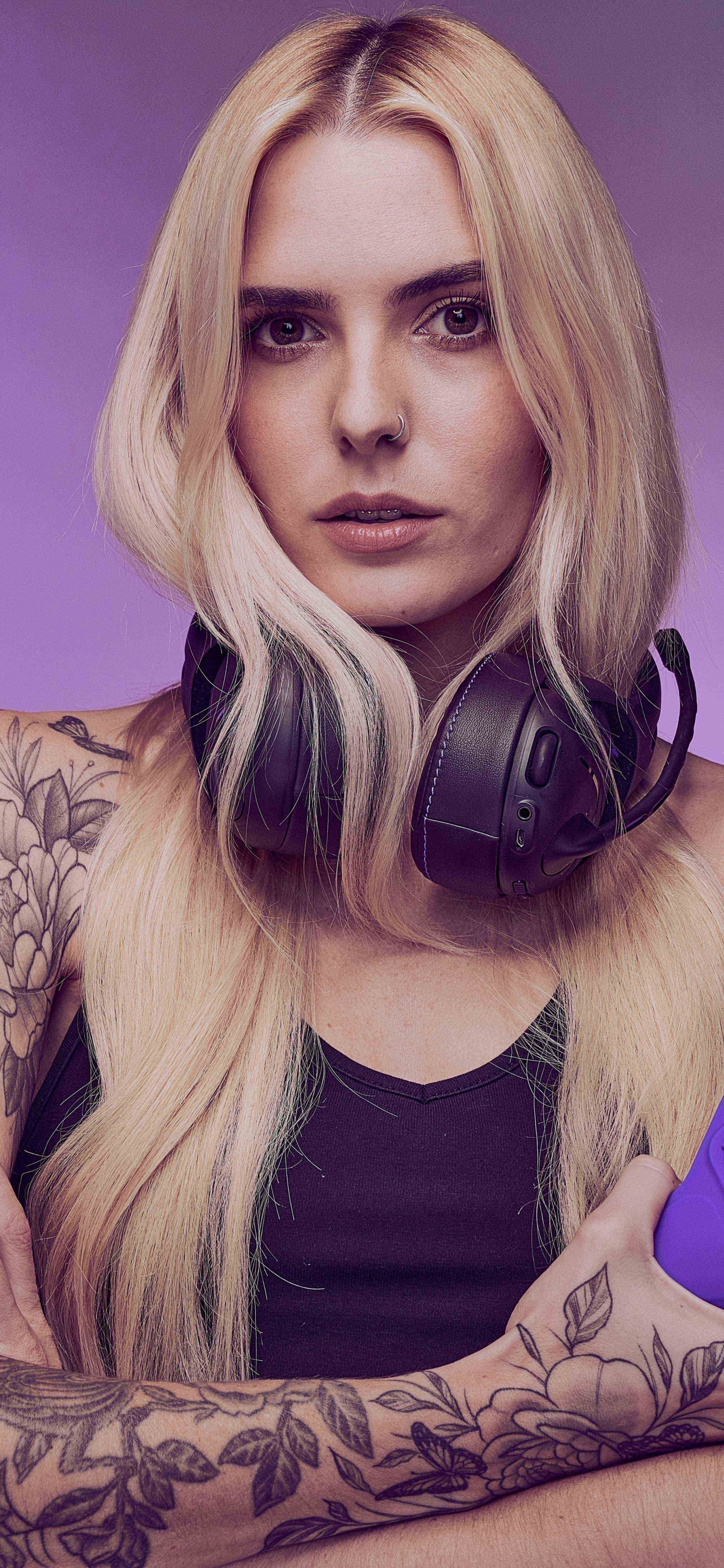 Women Tattoo, Blonde, 1440x3120, Phone HD Wallpaper