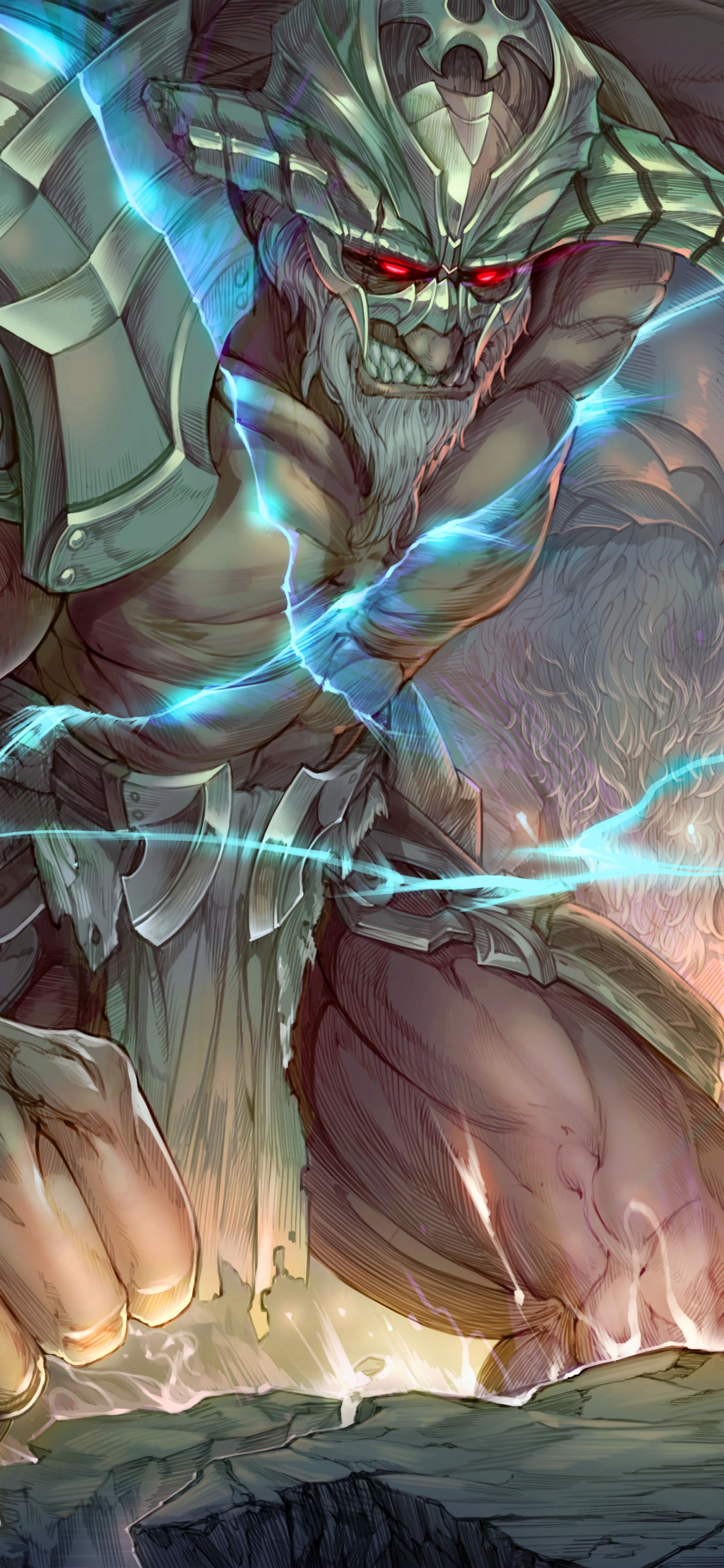 Fantasy Knight, Giant, Warrior, 1440x3120, Phone HD Wallpaper