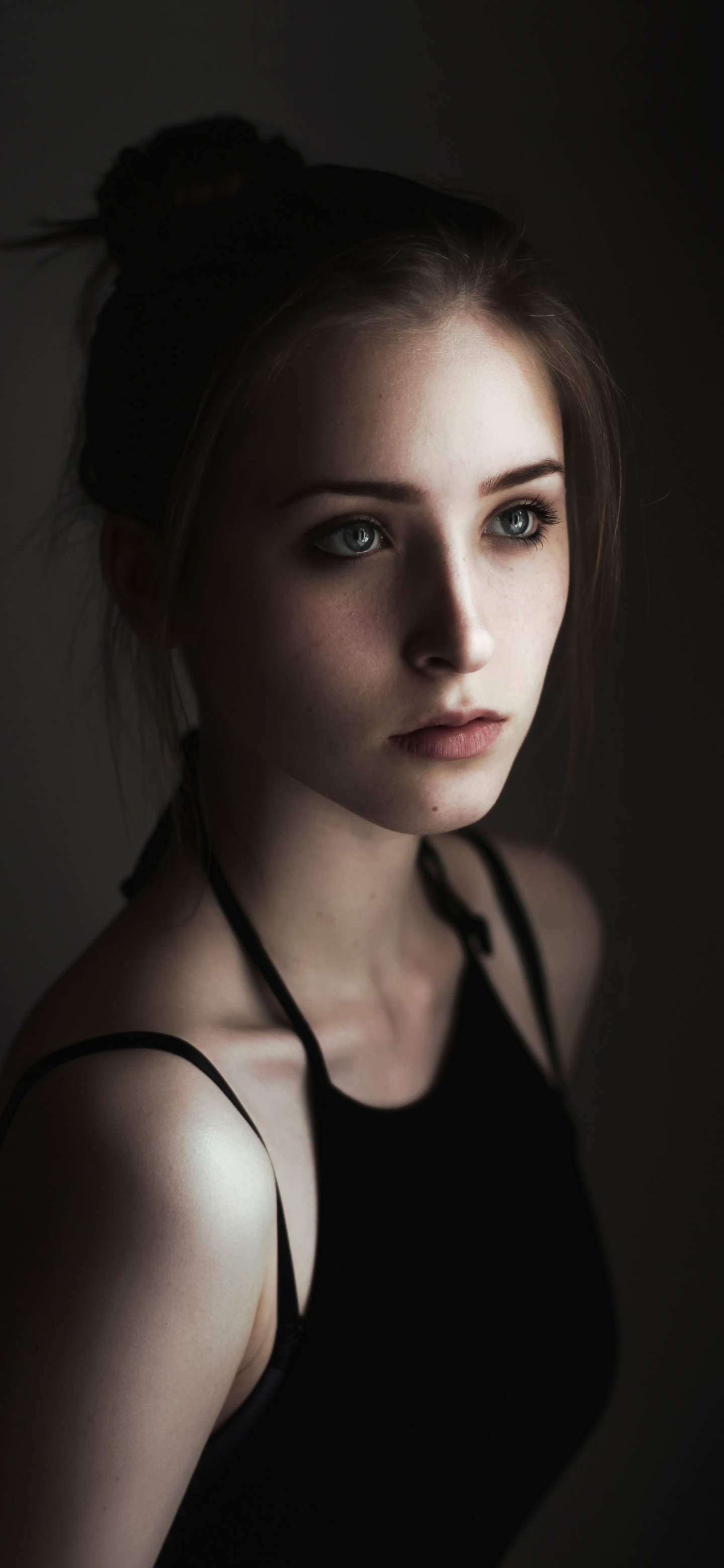 Women Model, Blue Eyes, 1440x3120, Phone HD Wallpaper