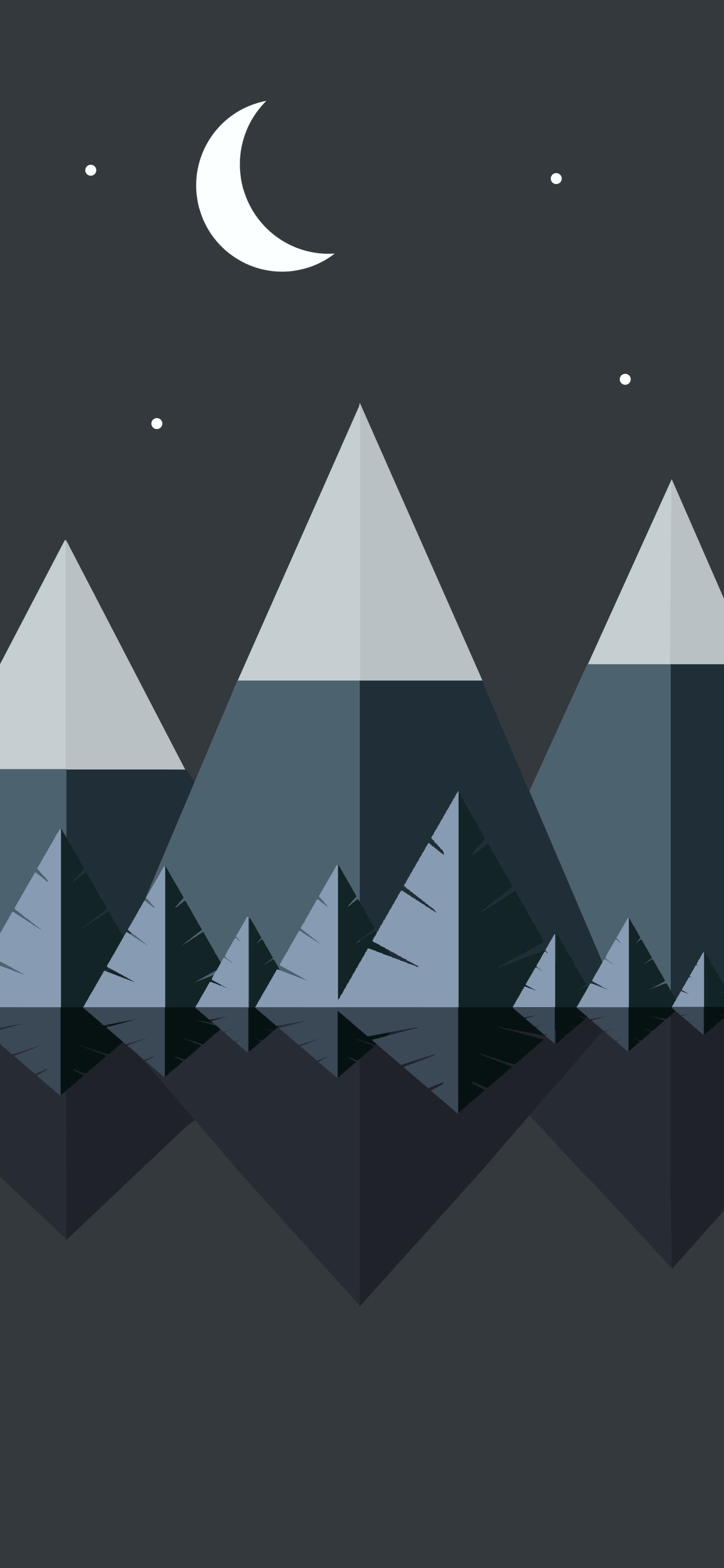 Artistic Minimalist, Mountain, 1440x3120, Phone HD Wallpaper