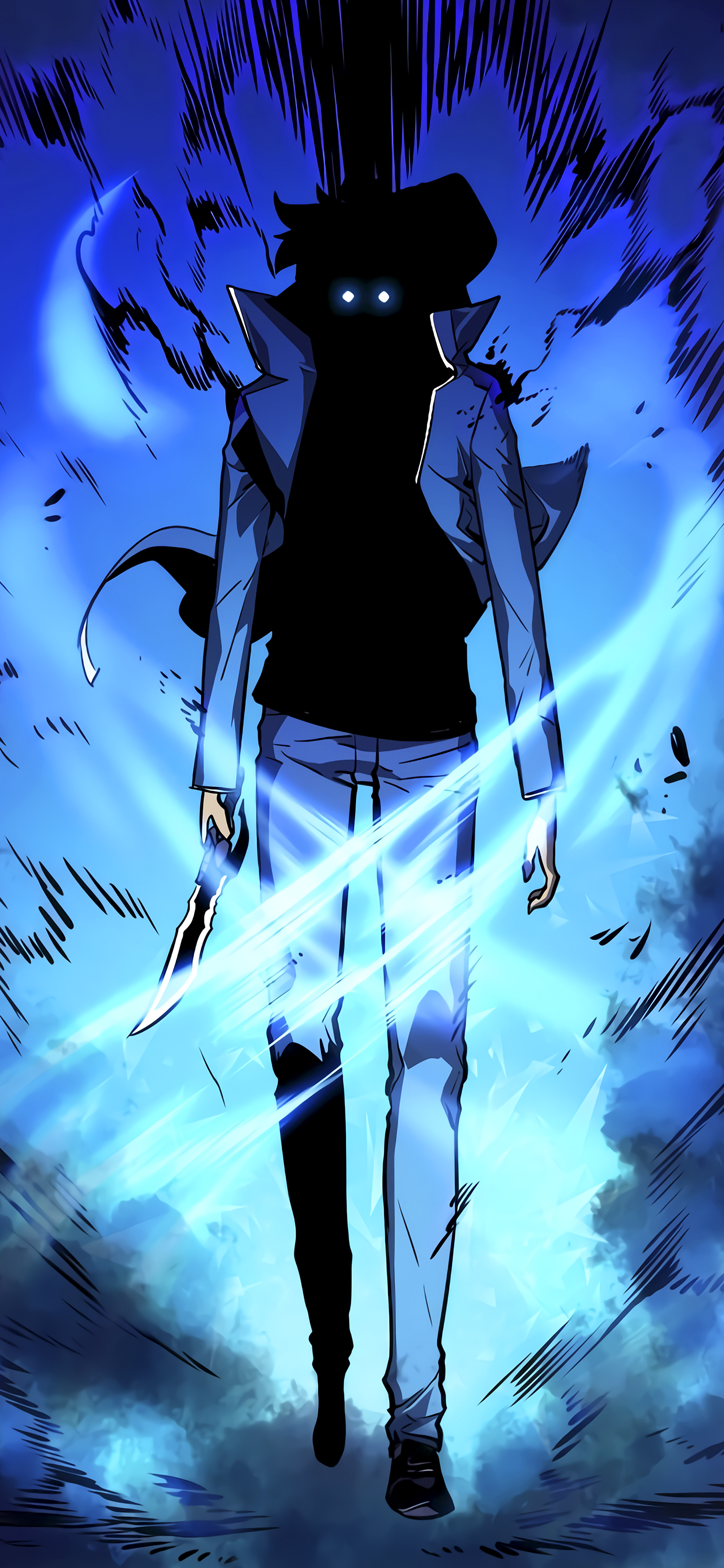 Anime Solo Leveling, Sung Jin-Woo, 1440x3120, Phone HD Wallpaper