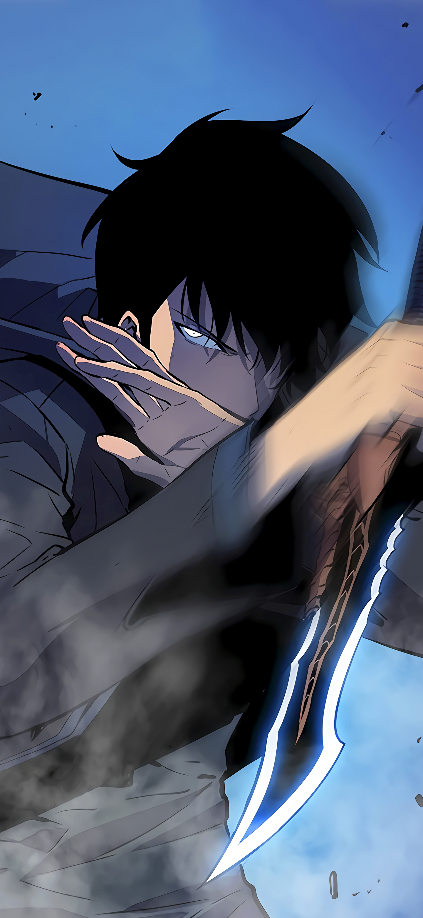 Anime Solo Leveling, Sung Jin-Woo, 1440x3120, Phone HD Wallpaper