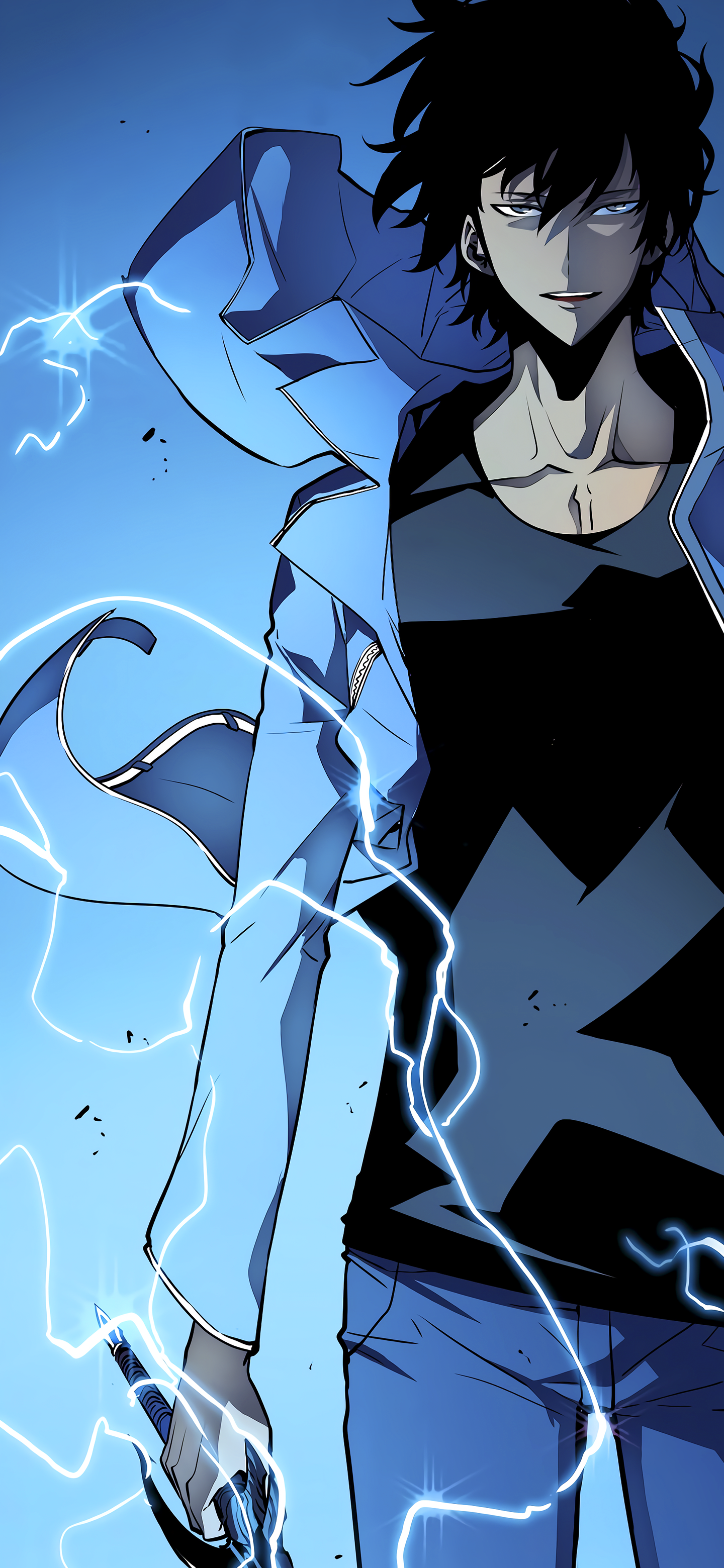 Anime Solo Leveling, Sung Jin-Woo, 1440x3120, Phone HD Wallpaper