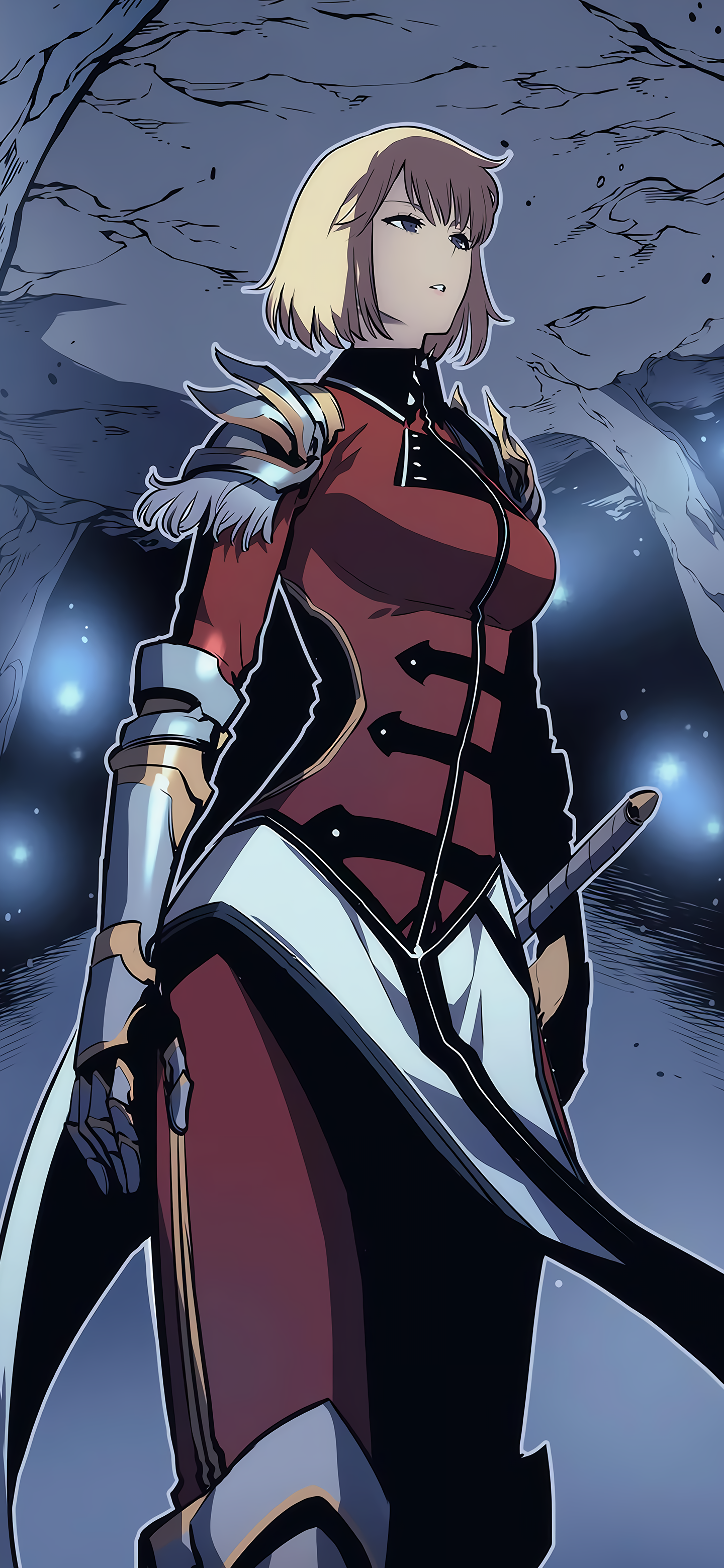 Anime Solo Leveling, Cha Hae-in, 1440x3120, Phone HD Wallpaper