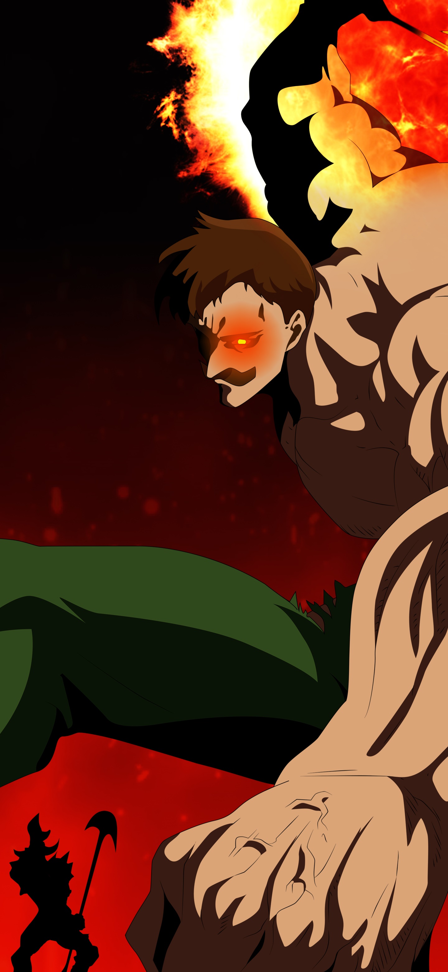 Anime The Seven Deadly Sins, Escanor (The Seven Deadly Sins), 1440x3120, Phone HD Wallpaper