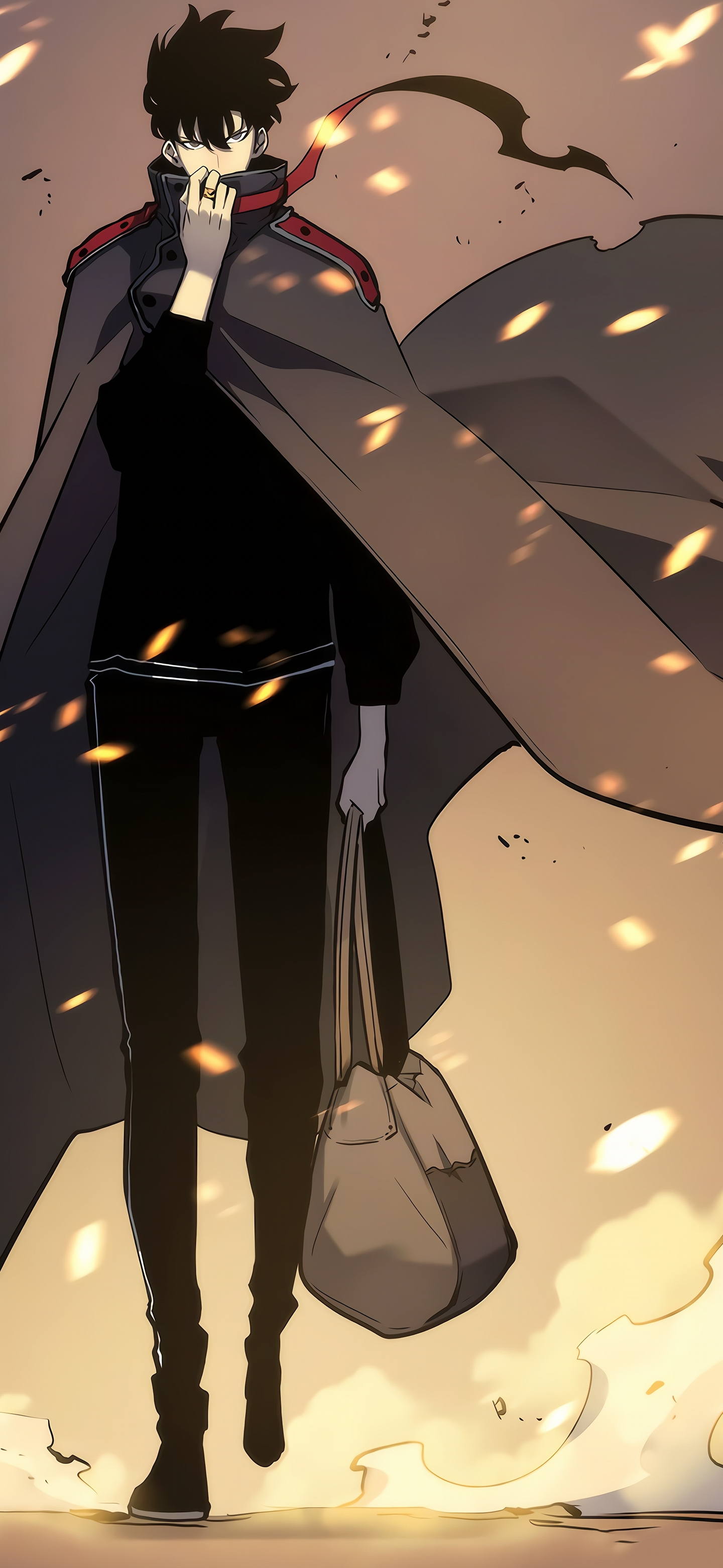 Anime Solo Leveling, Sung Jin-Woo, 1440x3120, Phone HD Wallpaper
