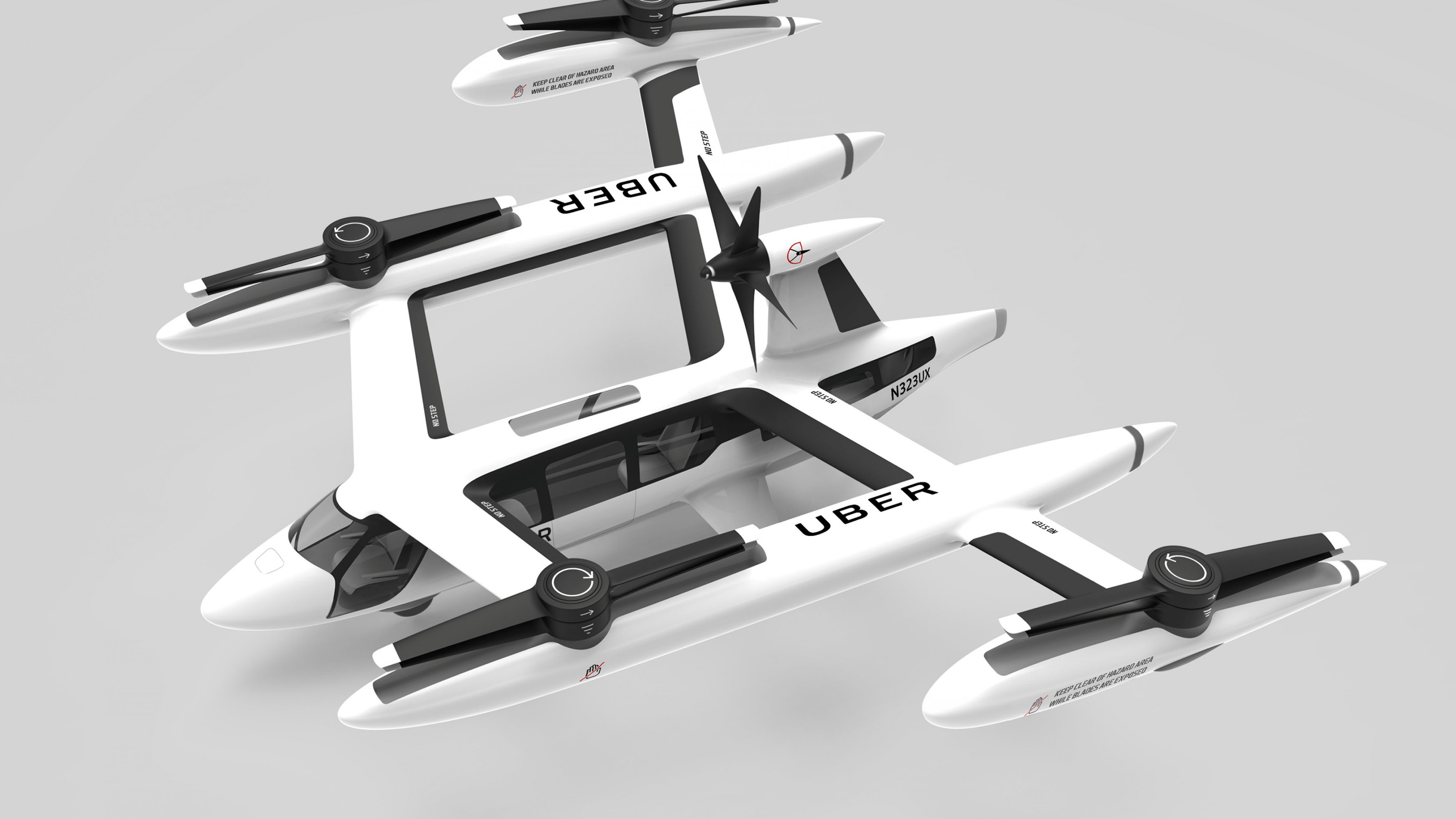 Uber Elevate Summit, Flying Taxi, 4K, HD Wallpaper