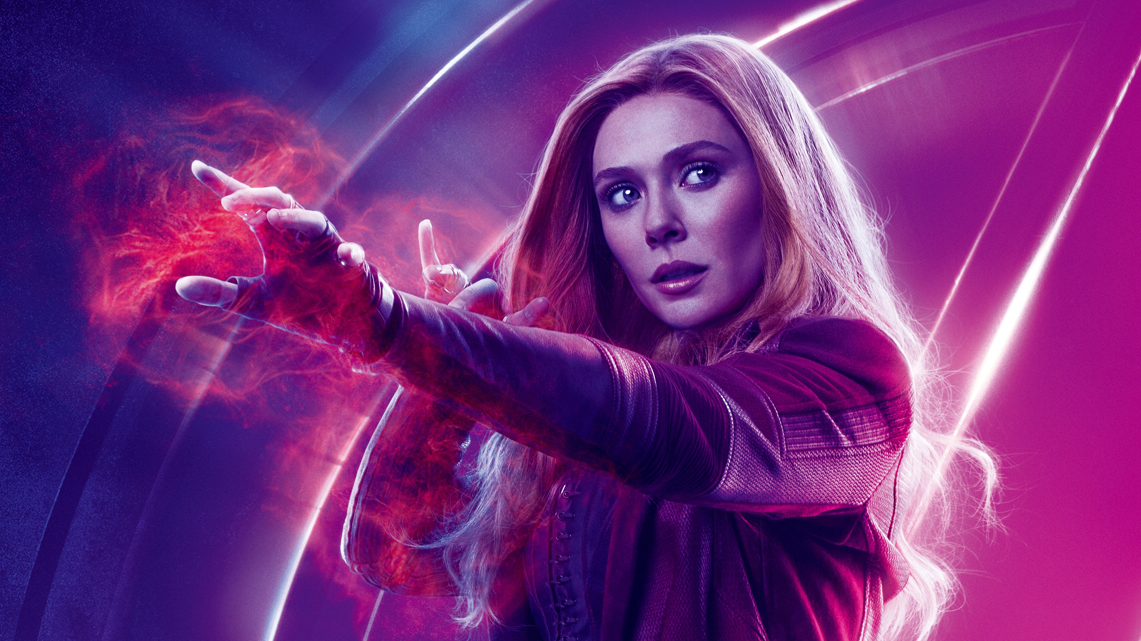 Avengers: Infinity War, Wanda Maximoff, Elizabeth Olsen, 4K, HD Wallpaper