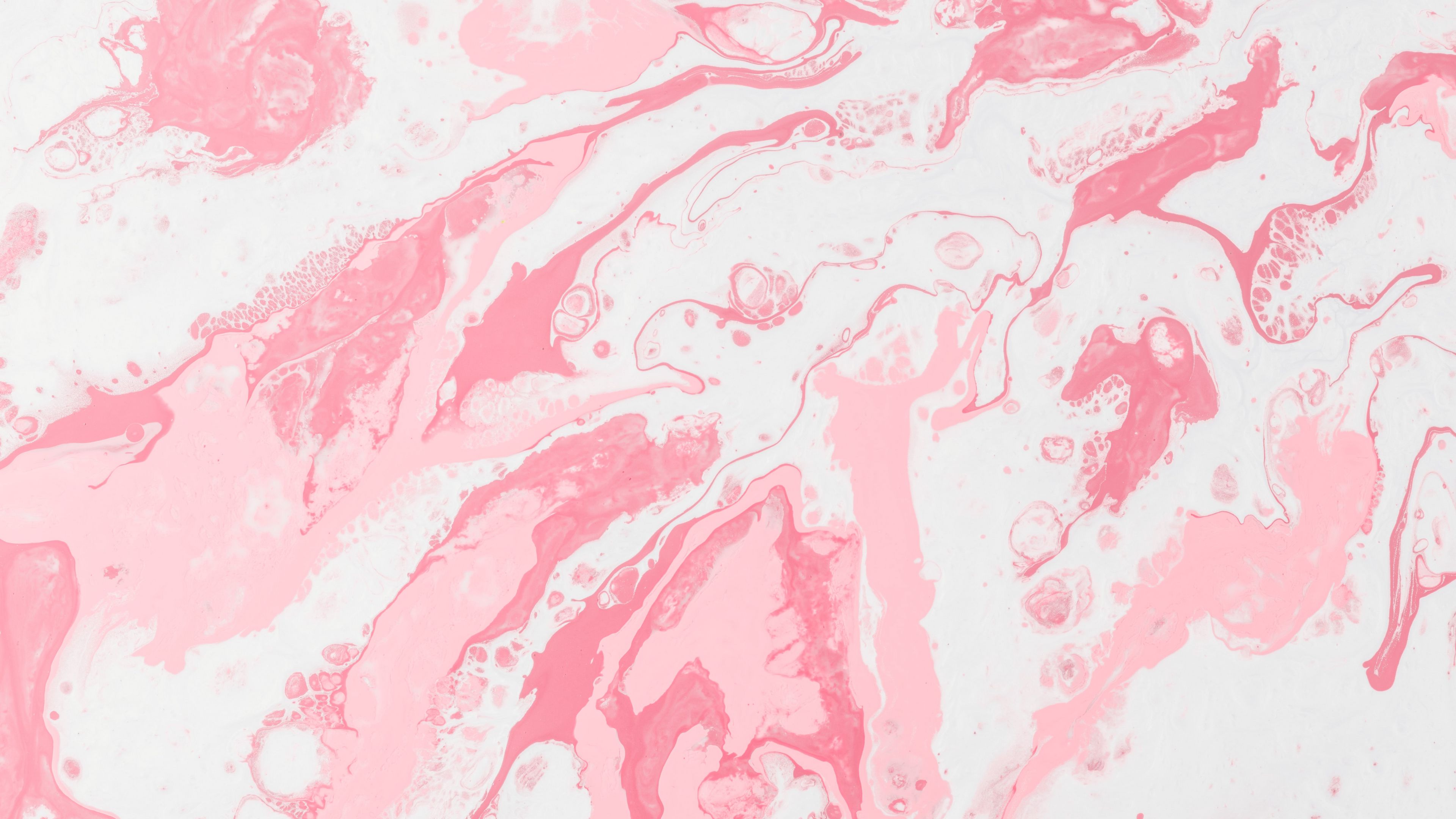 abstraction, watercolor, stains, paints, pink, 4k, HD Wallpaper