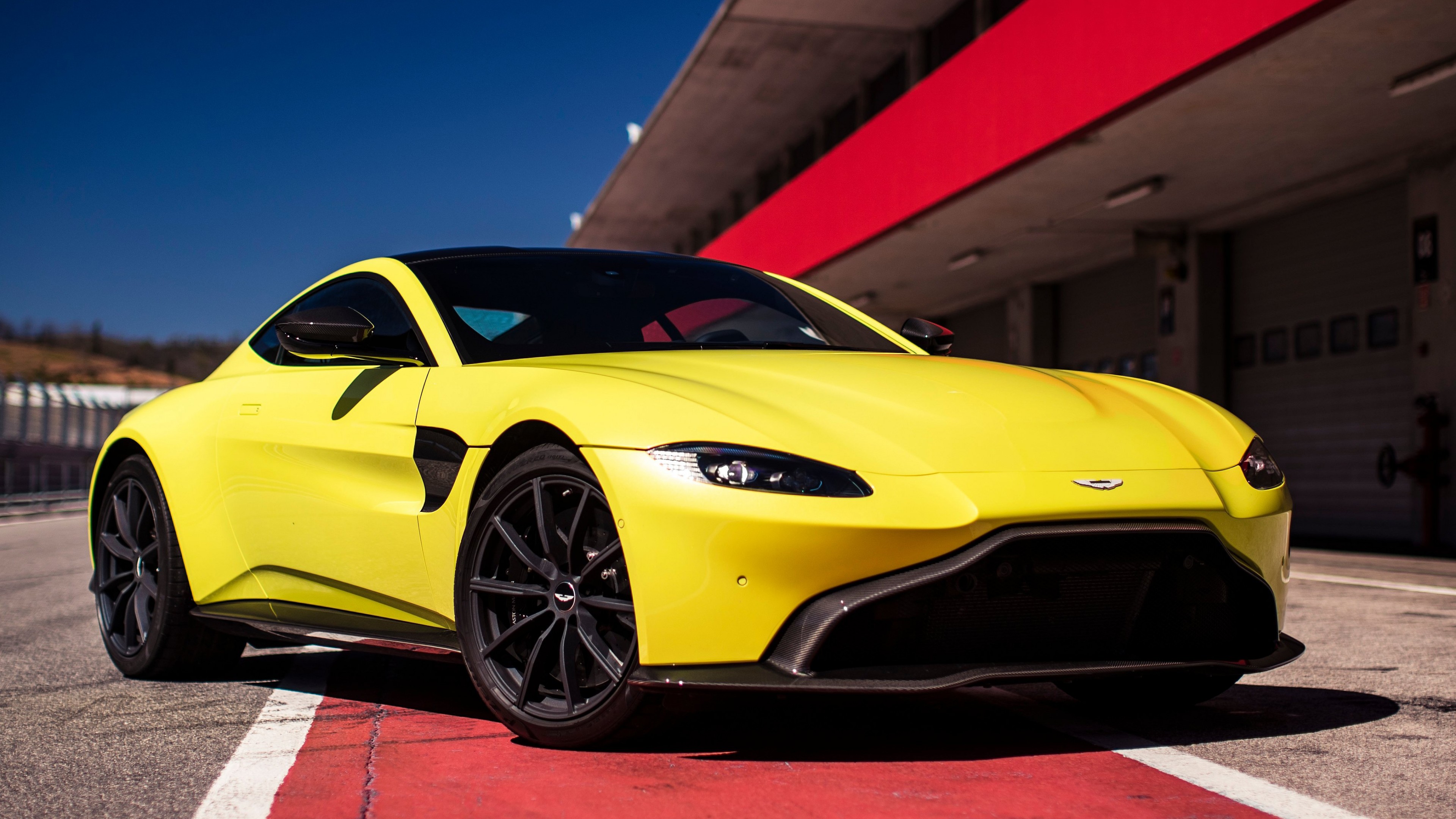 Aston Martin Vantage Lime Essence, 2019 Cars, 4K, HD Wallpaper